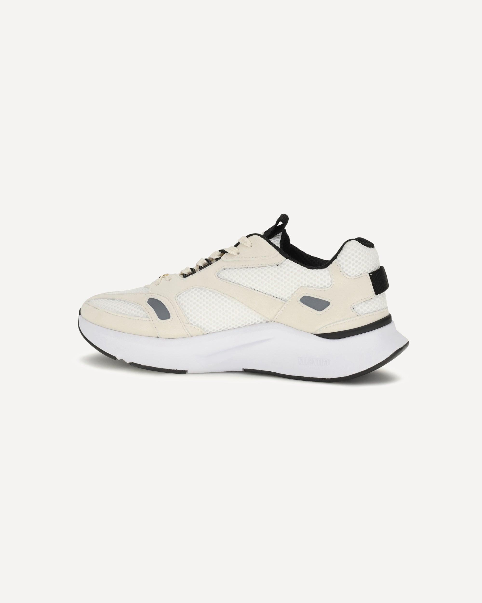 Valentino Garavani Demivee Mesh And Suede Sneakers