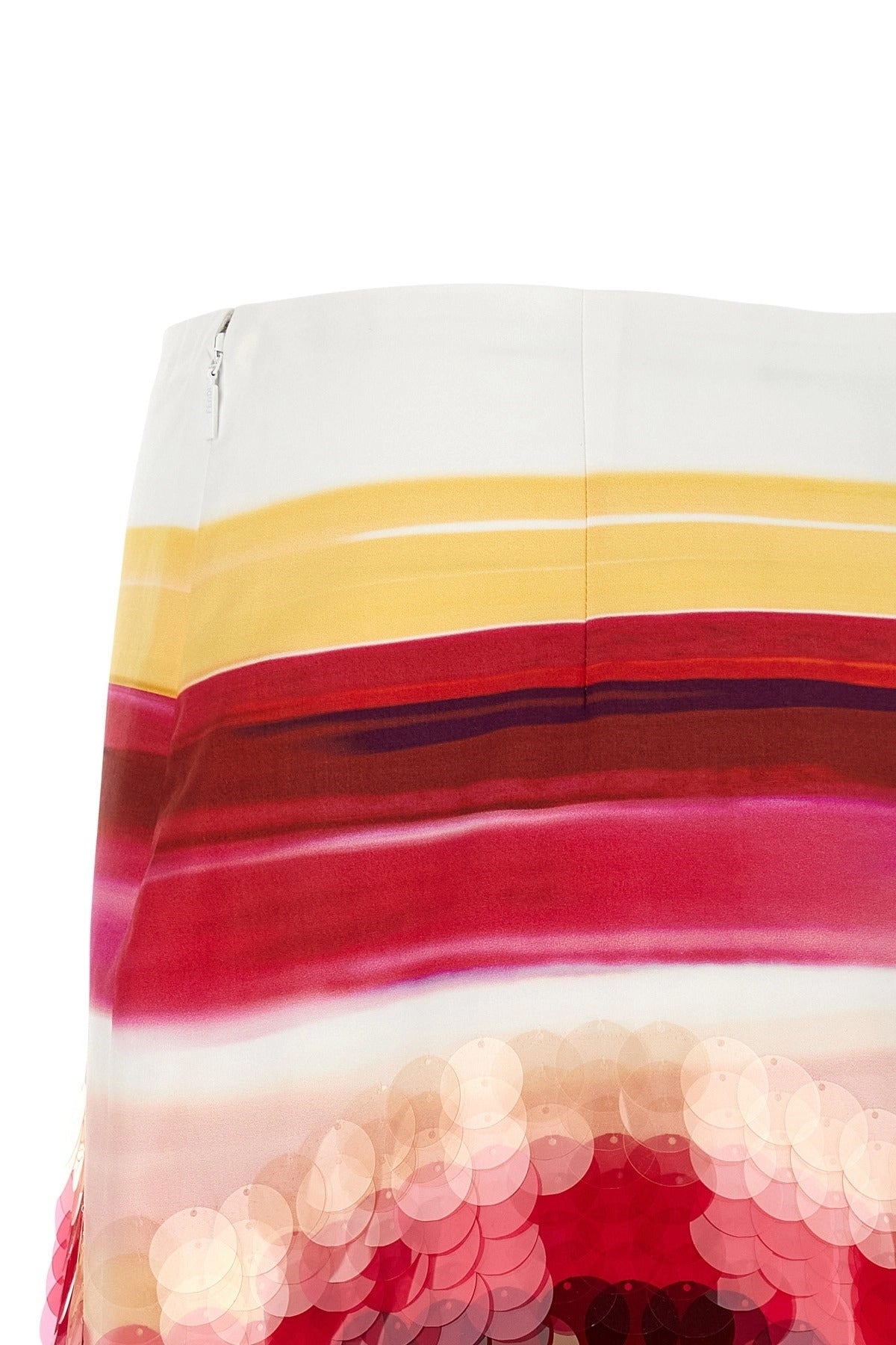 Fendi Striped Cotton Mini Skirt