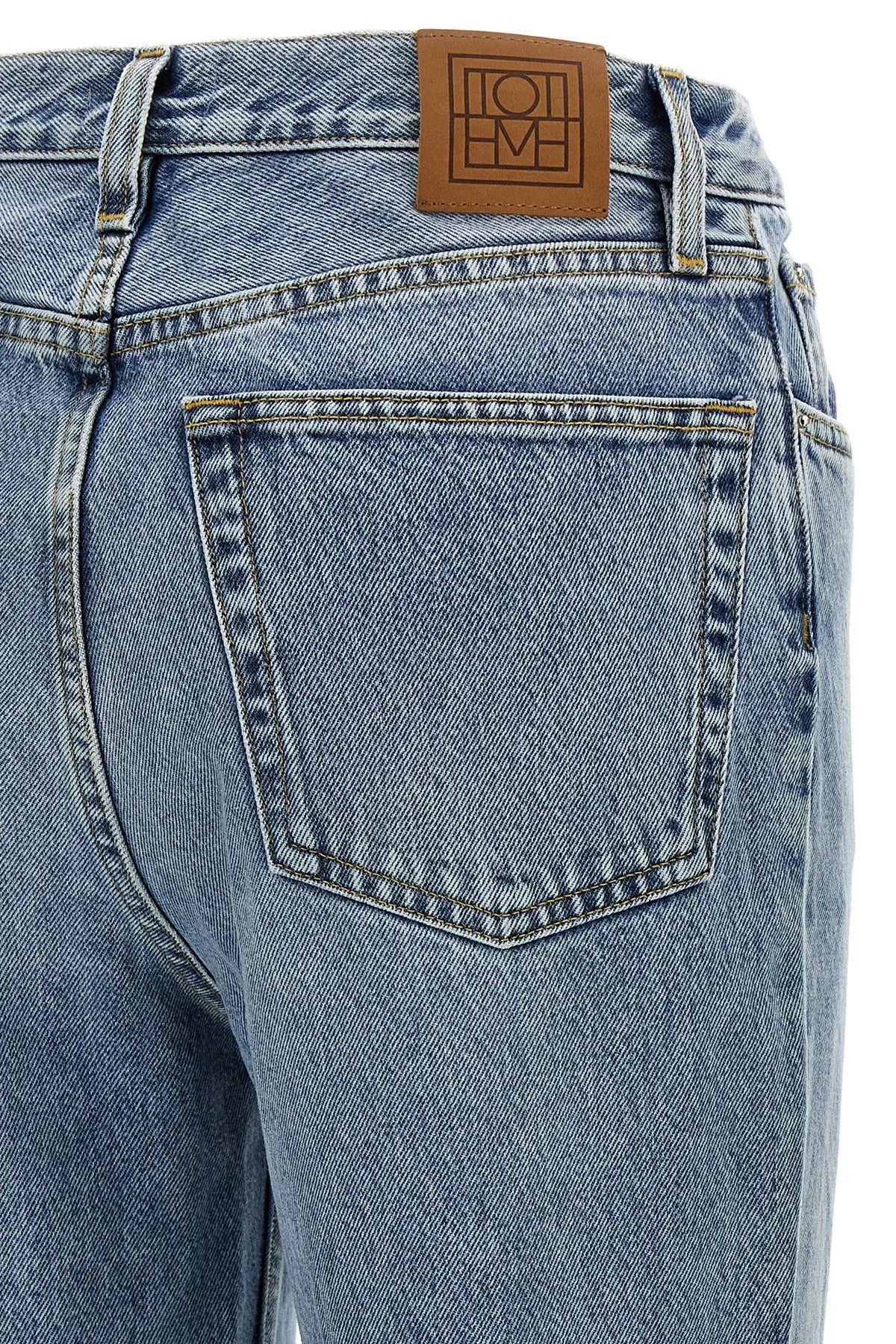 TOTEME High Waist Straight Leg Jeans
