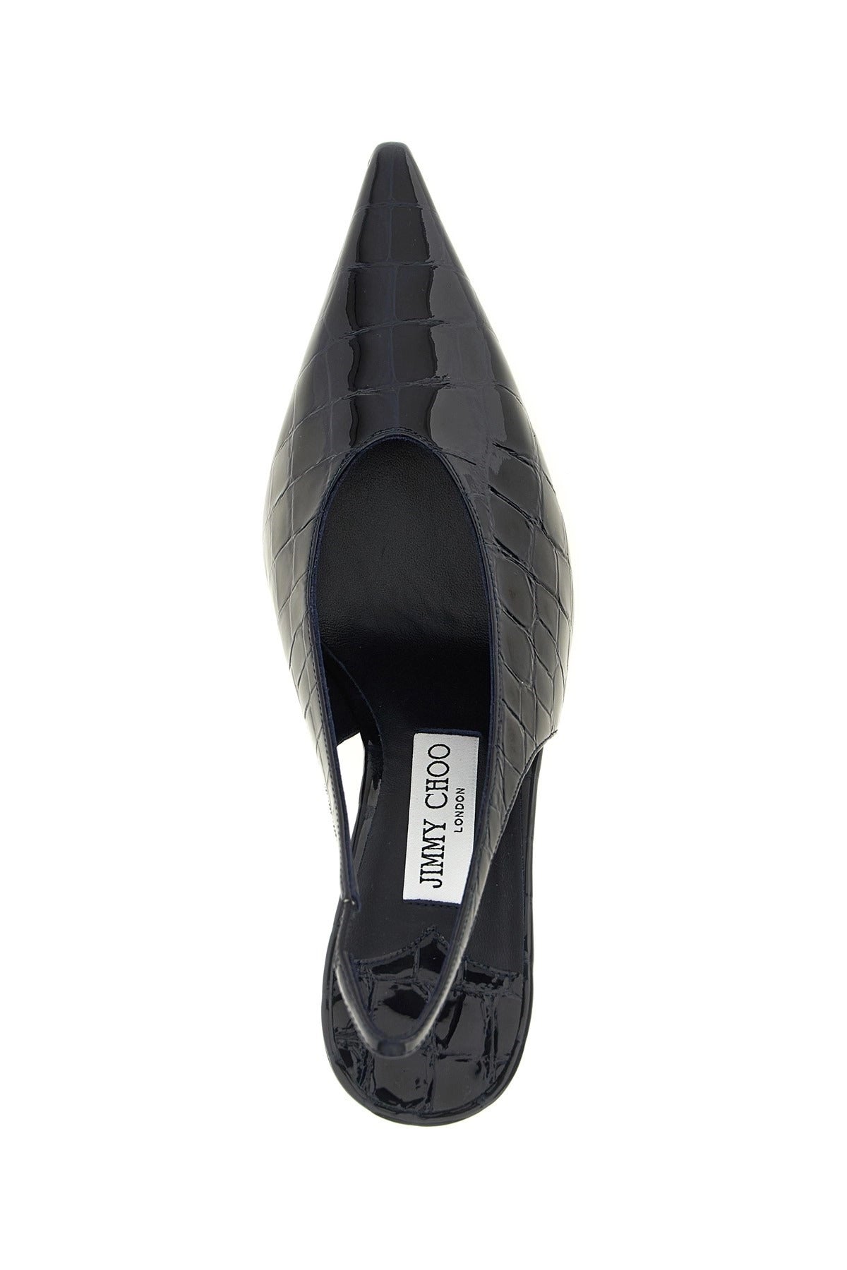 Jimmy Choo Isa Crocodile-Print Slingback
