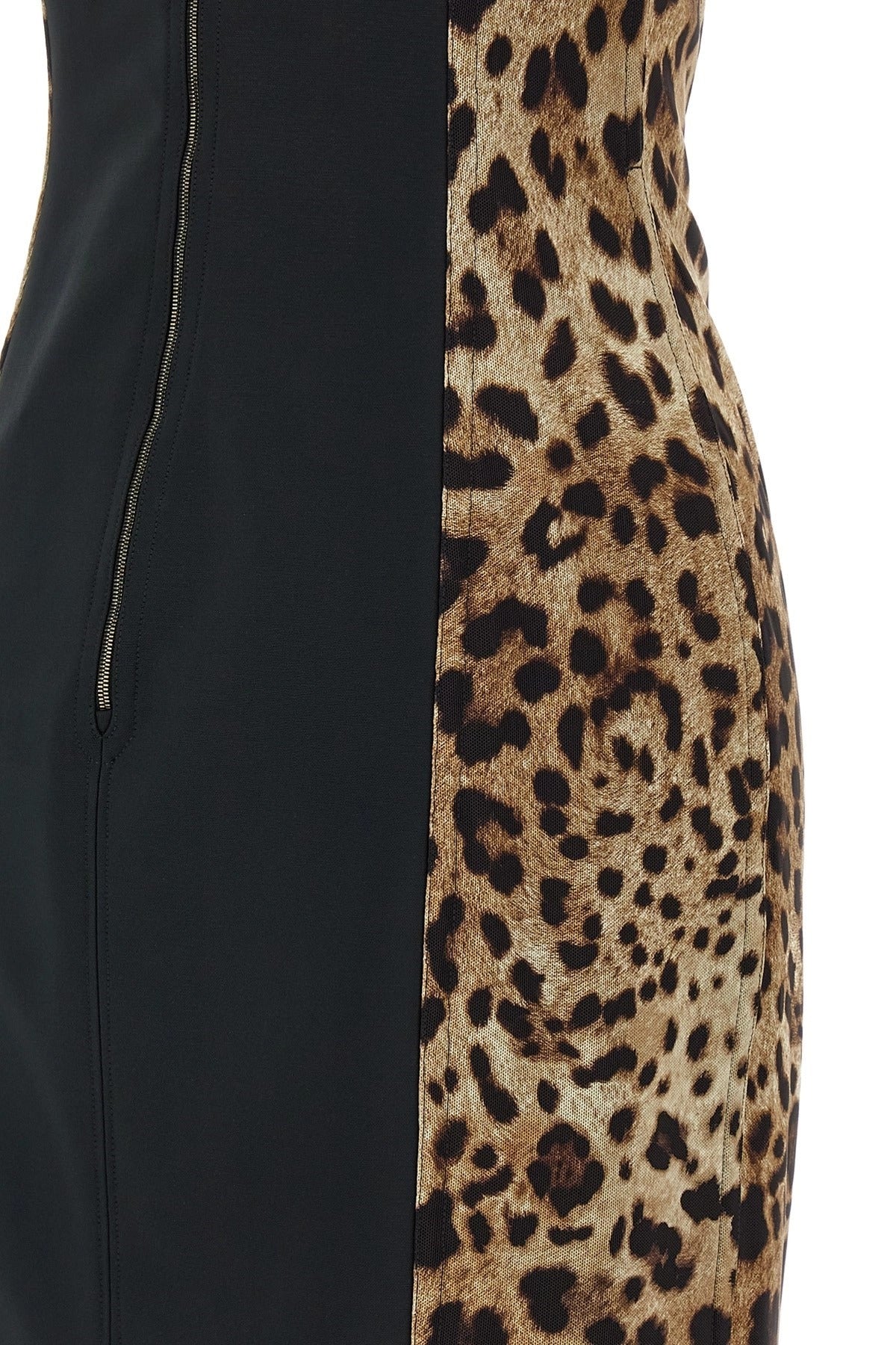 Dolce & Gabbana Robe Animal-Print Corset