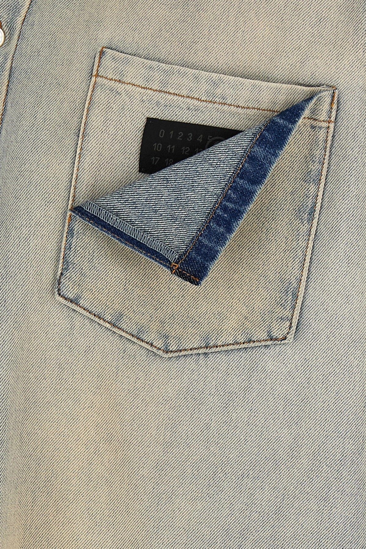 MM6 Maison Margiela Numeric Signature Denim Shirt
