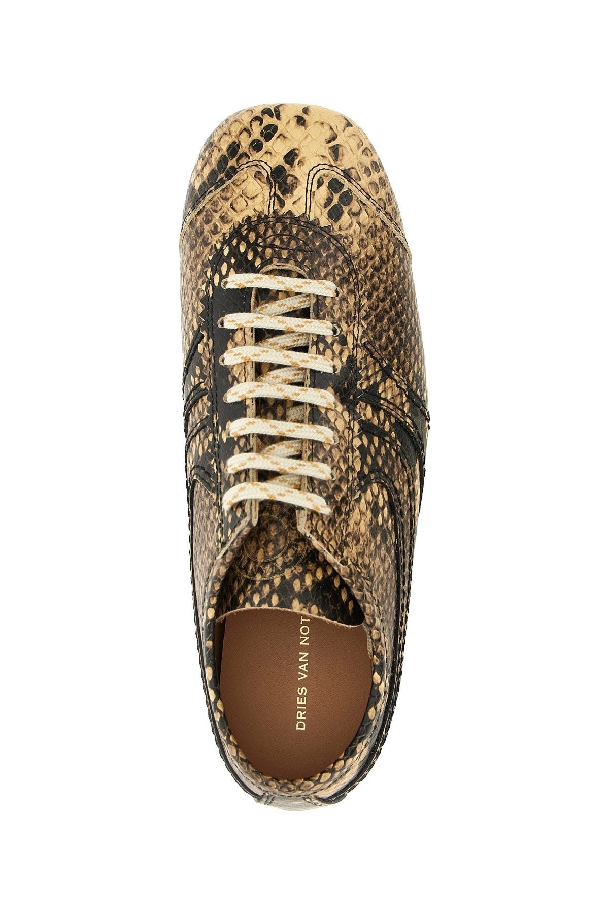 Dries Van Noten Snake Print Low-Top Sneakers