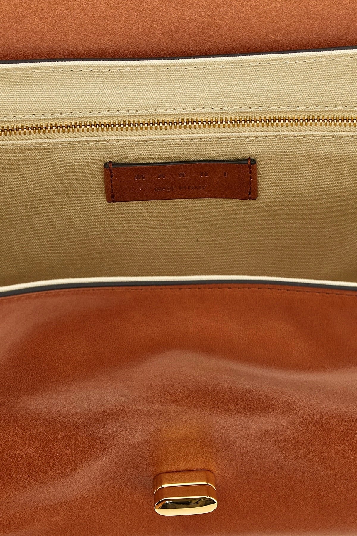Marni East-West Leather Shoulder Bag