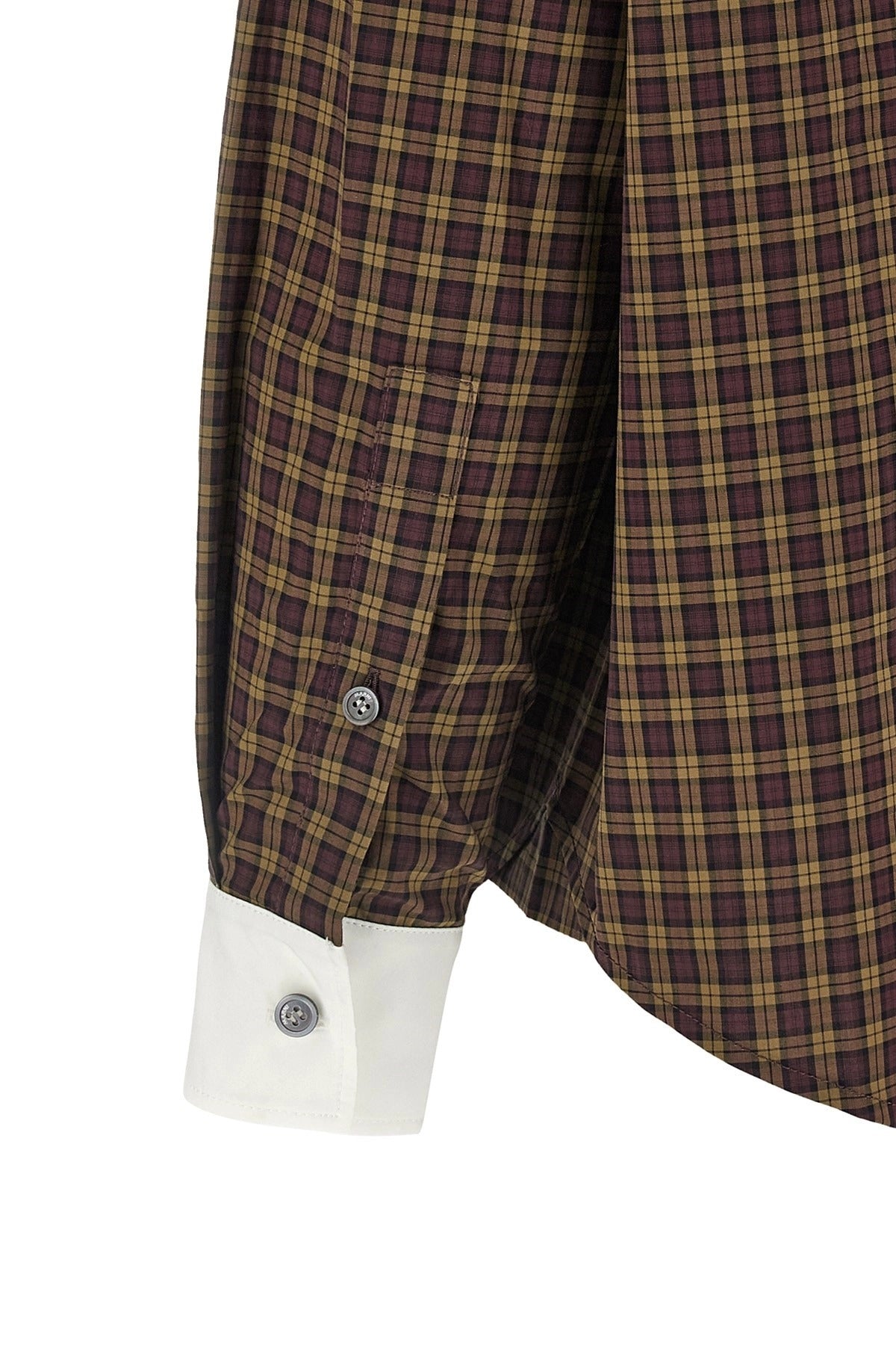Marni Check Scarf Collar Shirt