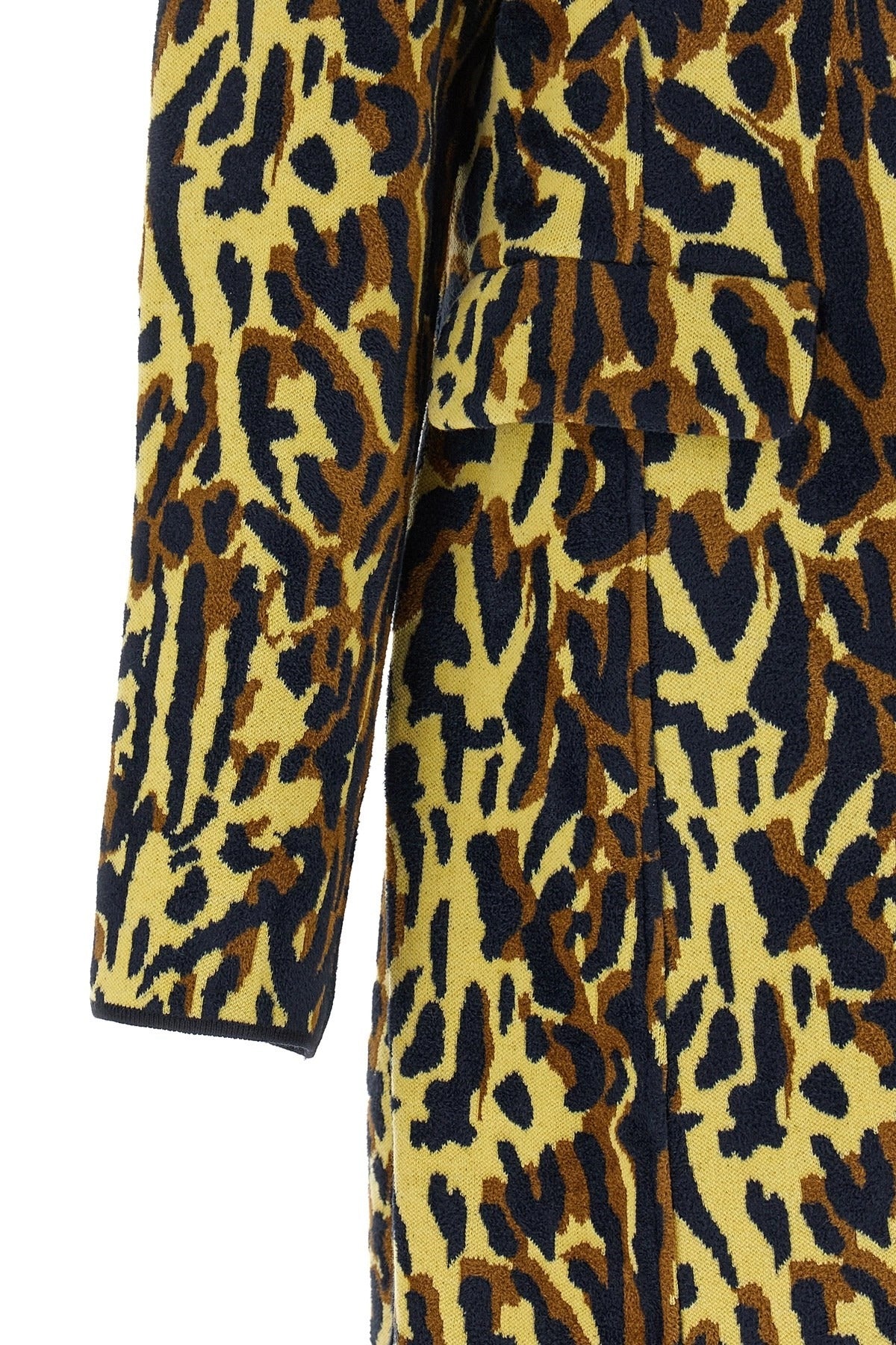 Marni Animalier Jacquard Wool Coat