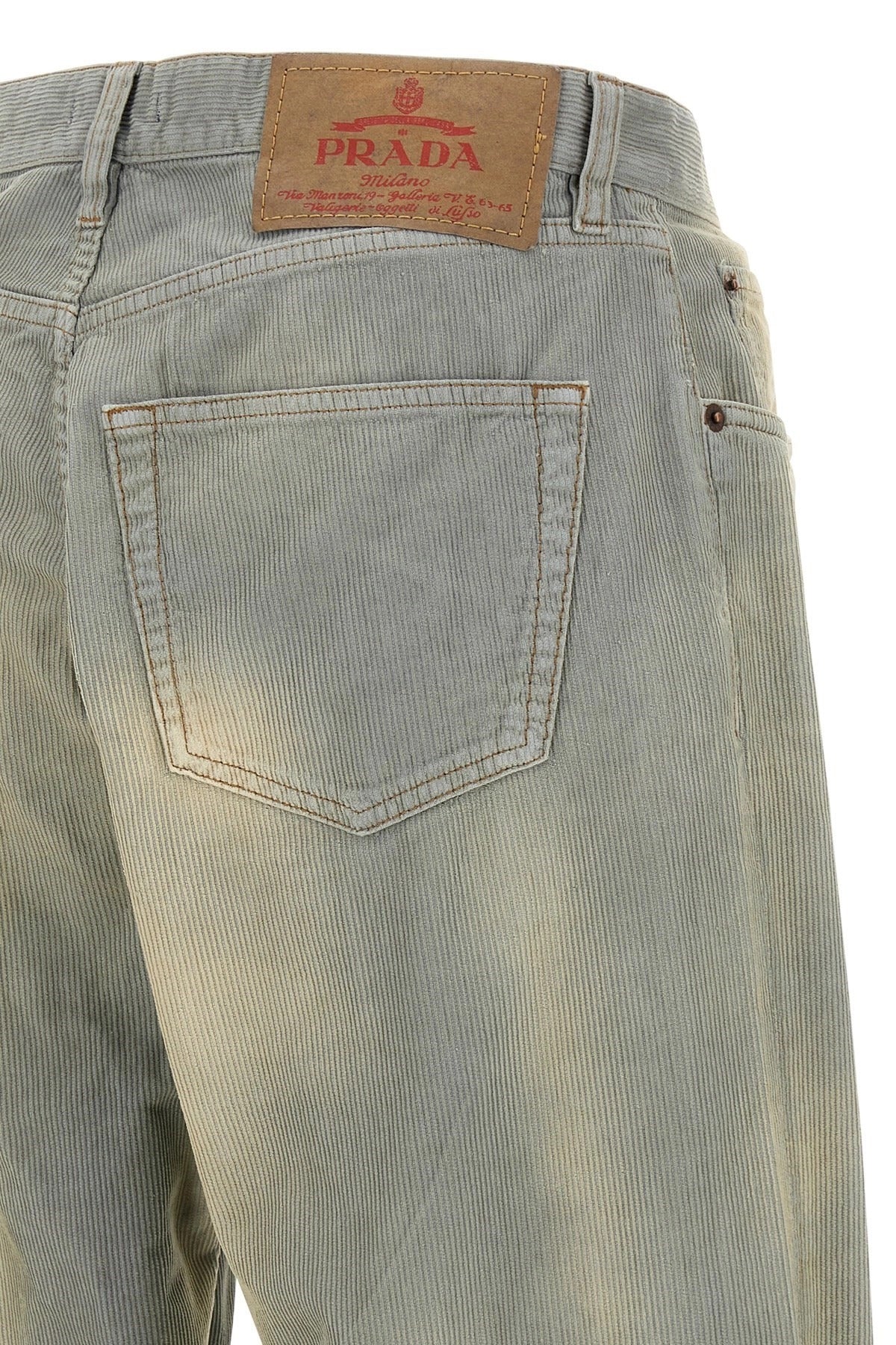 Prada Stonewashed Corduroy Trousers