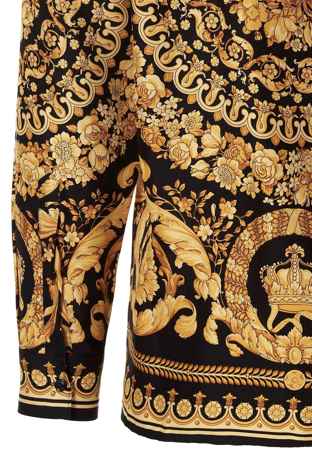 Versace Barocco 실크 셔츠