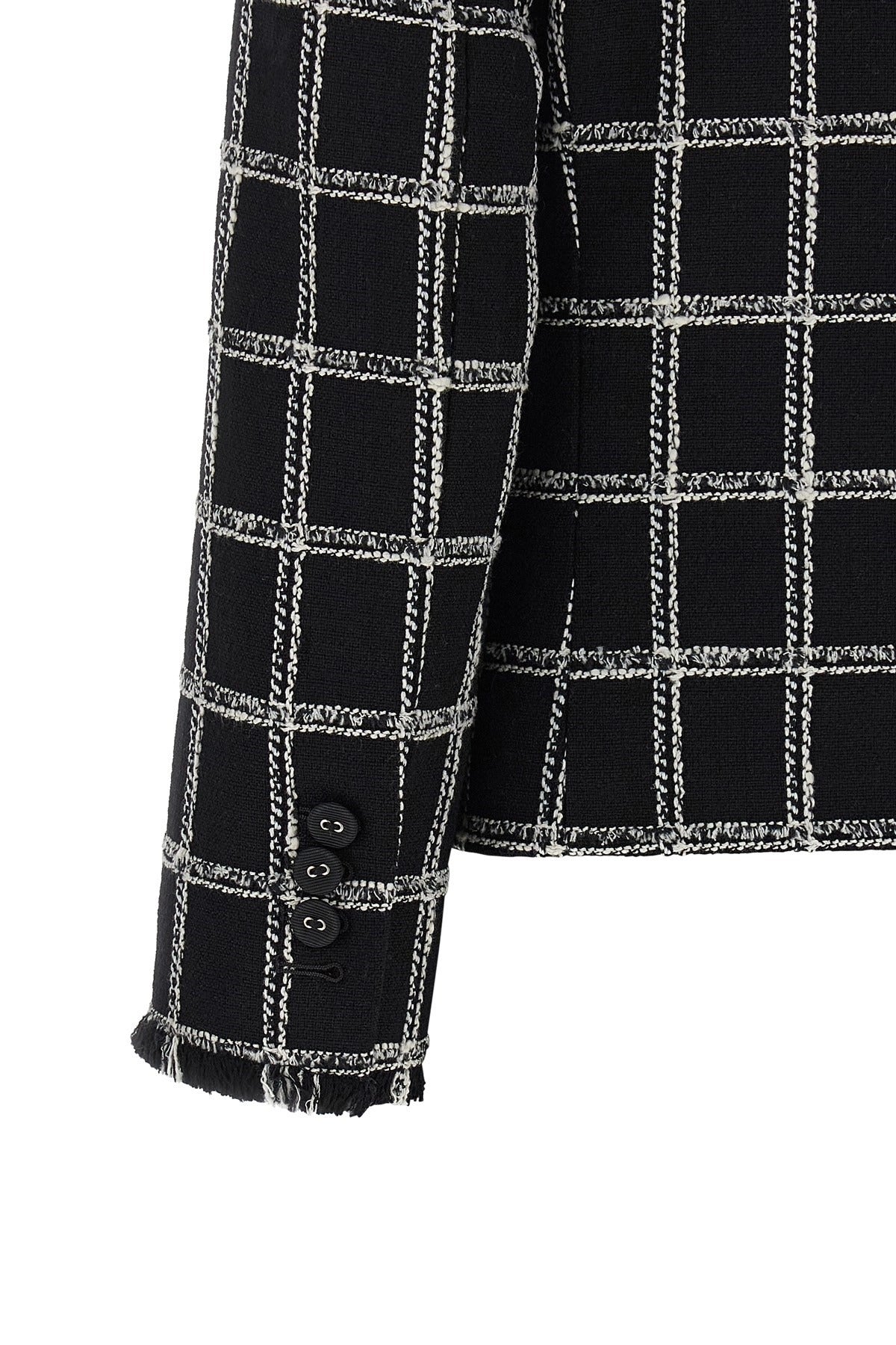 Thom Browne Windowpane Tweed Blazer