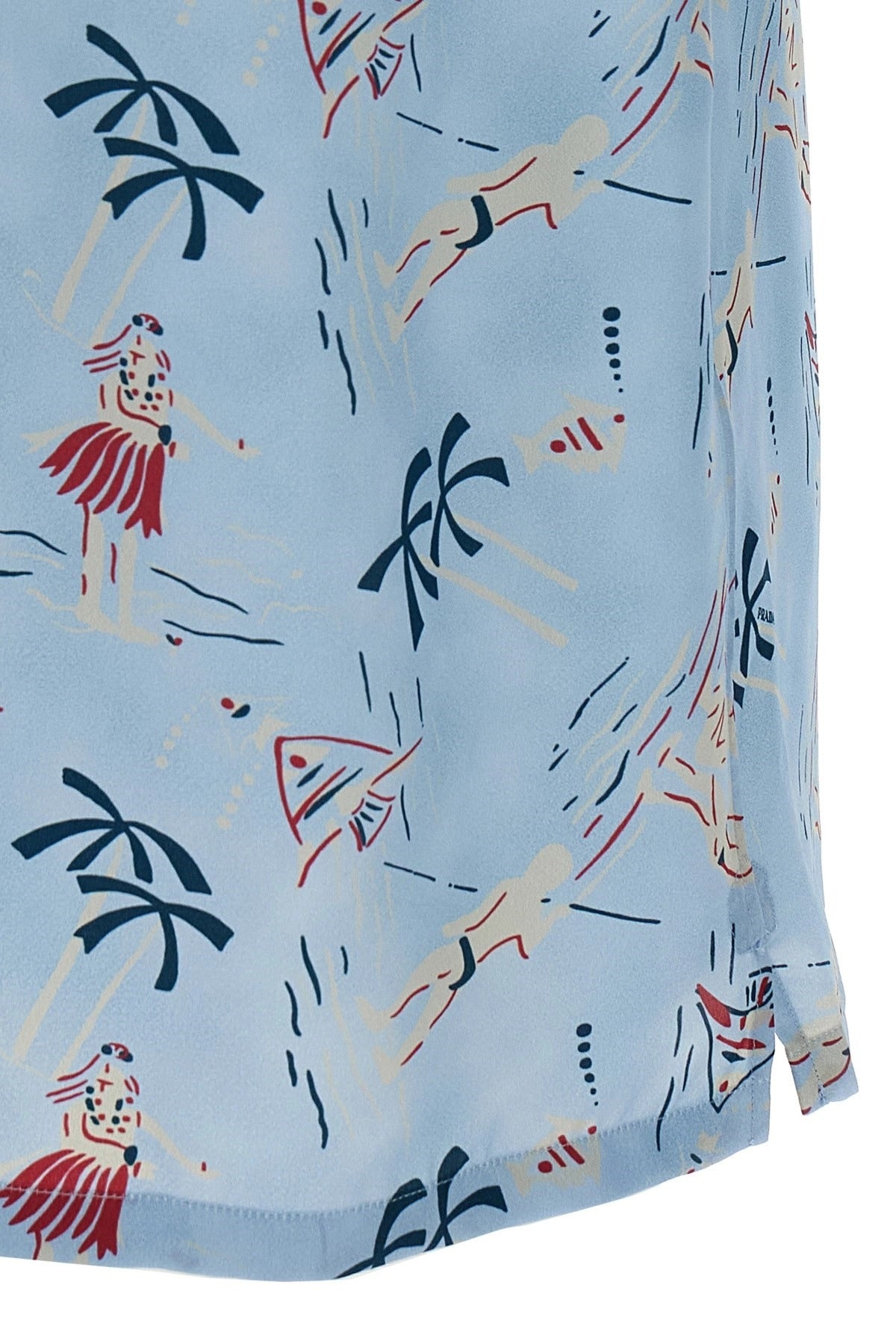 Prada Hawaii Print Bowling Shirt