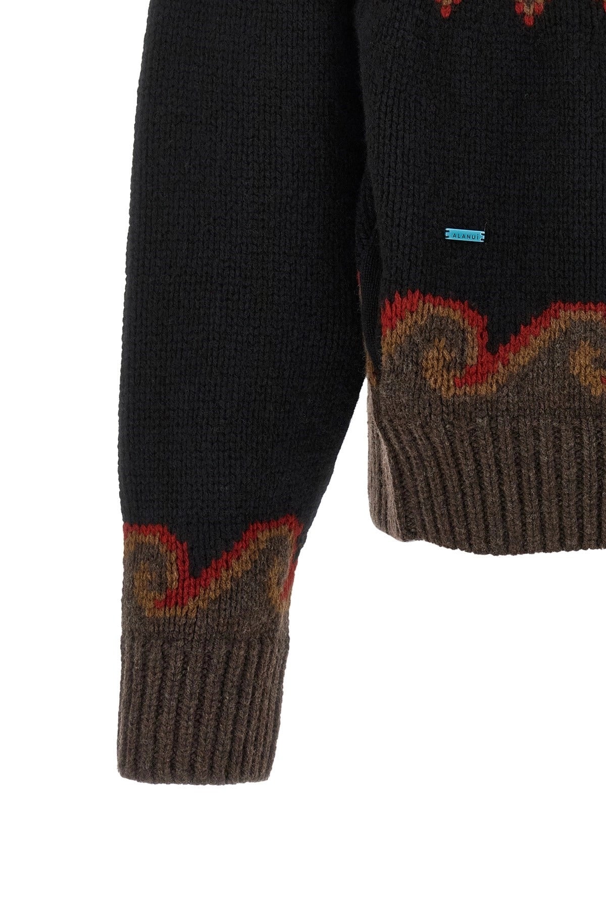 Alanui Sweet Winter Jacquard Cardigan