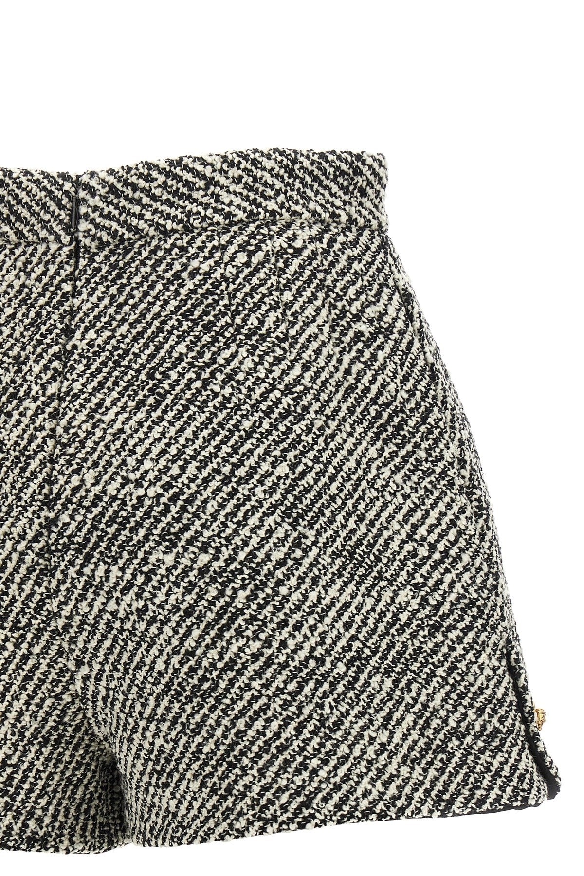 Versace Bouclé Wool Medusa Shorts