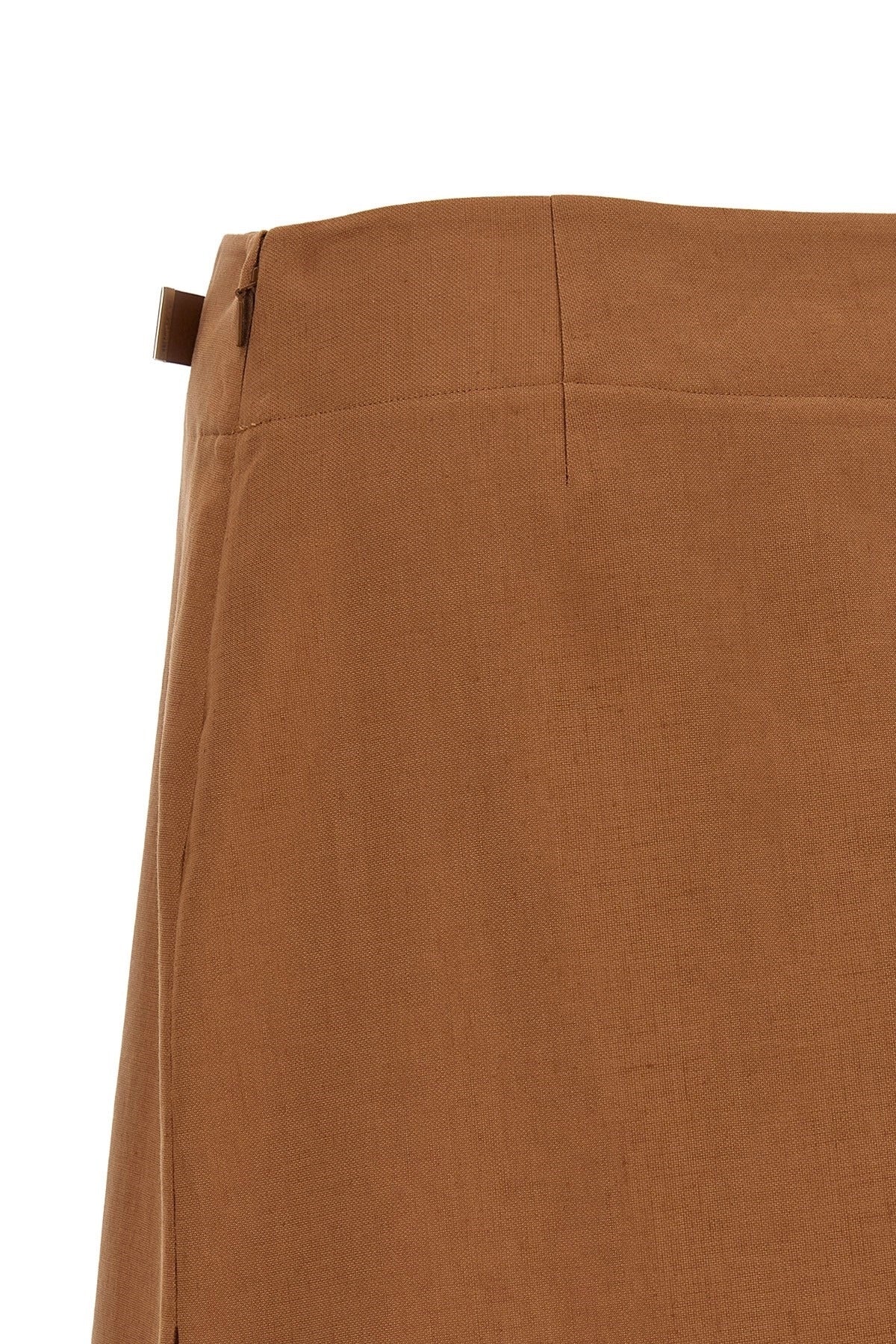 Fendi Linen Midi Skirt