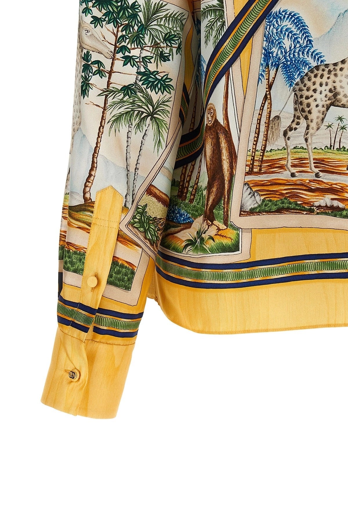 Gucci Printed Silk Twill Shirt