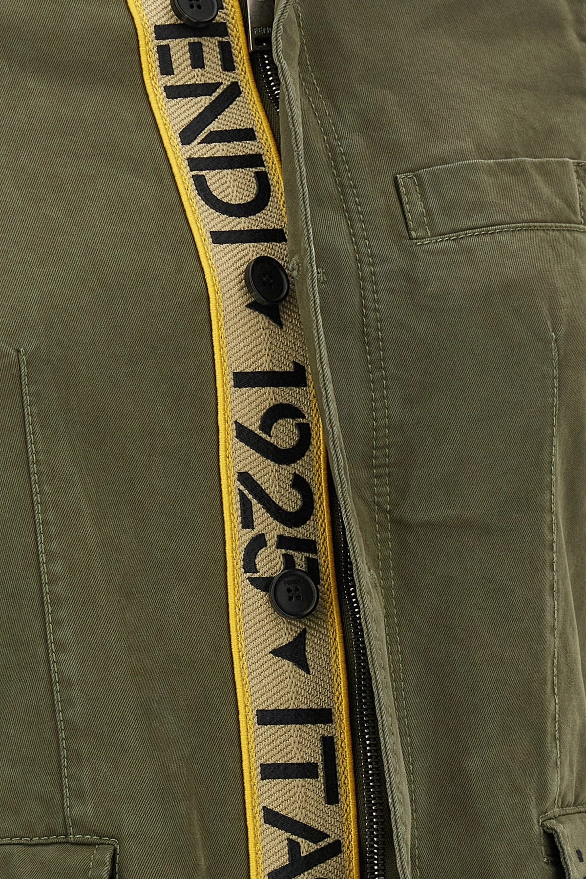 Fendi Olive Green Equestrian Jacket