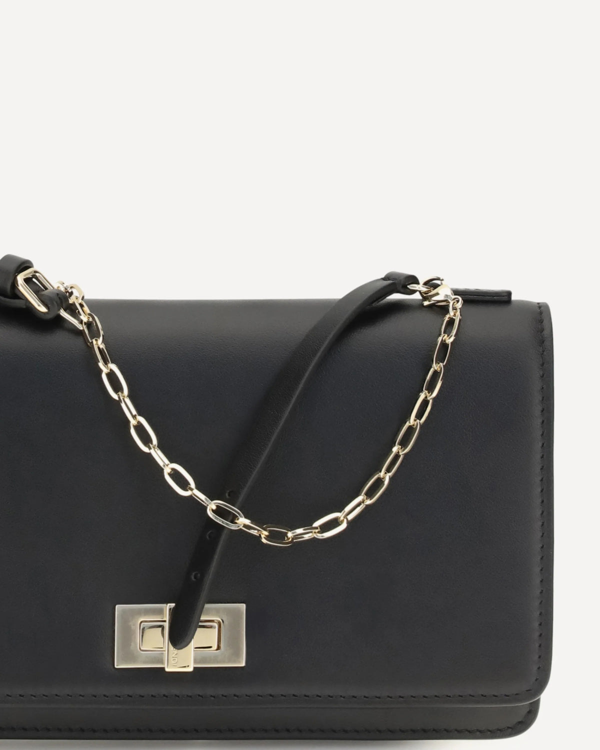 Fendi Peekaboo Leather Chain Wallet