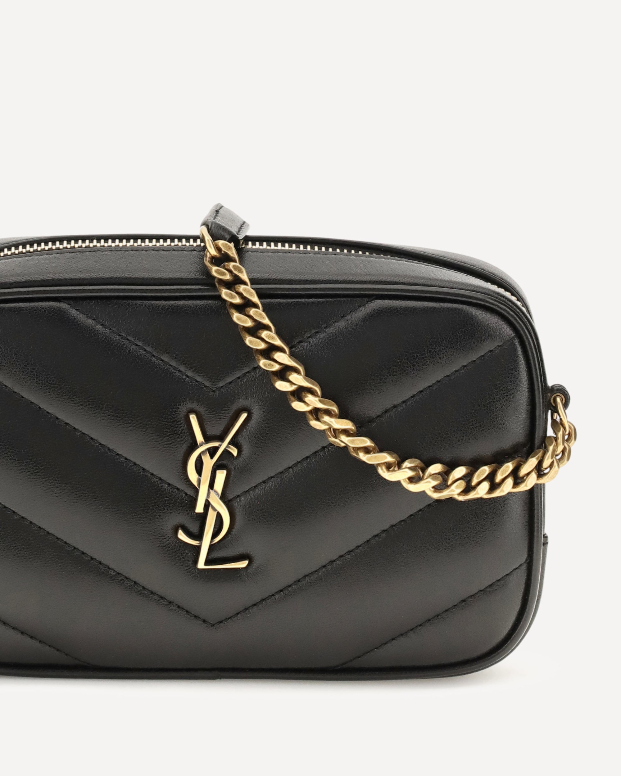 Saint Laurent Loulou Mini Leather Shoulder Bag