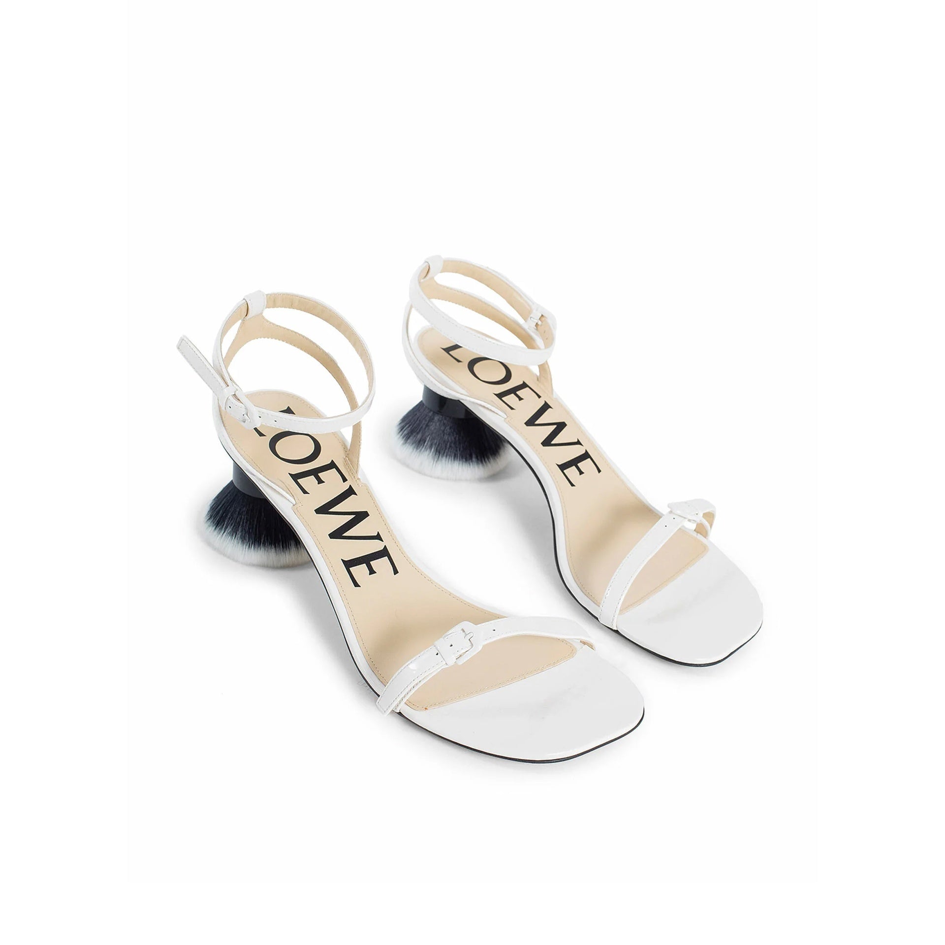 Petal Brush Leather Sandals