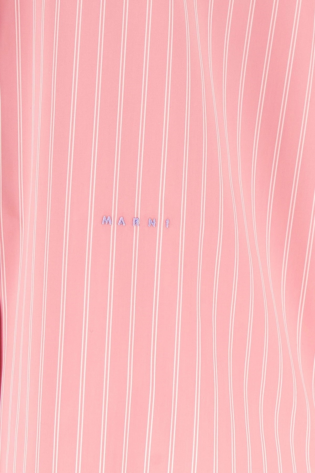 Marni Pink Oversized Striped Shirt
