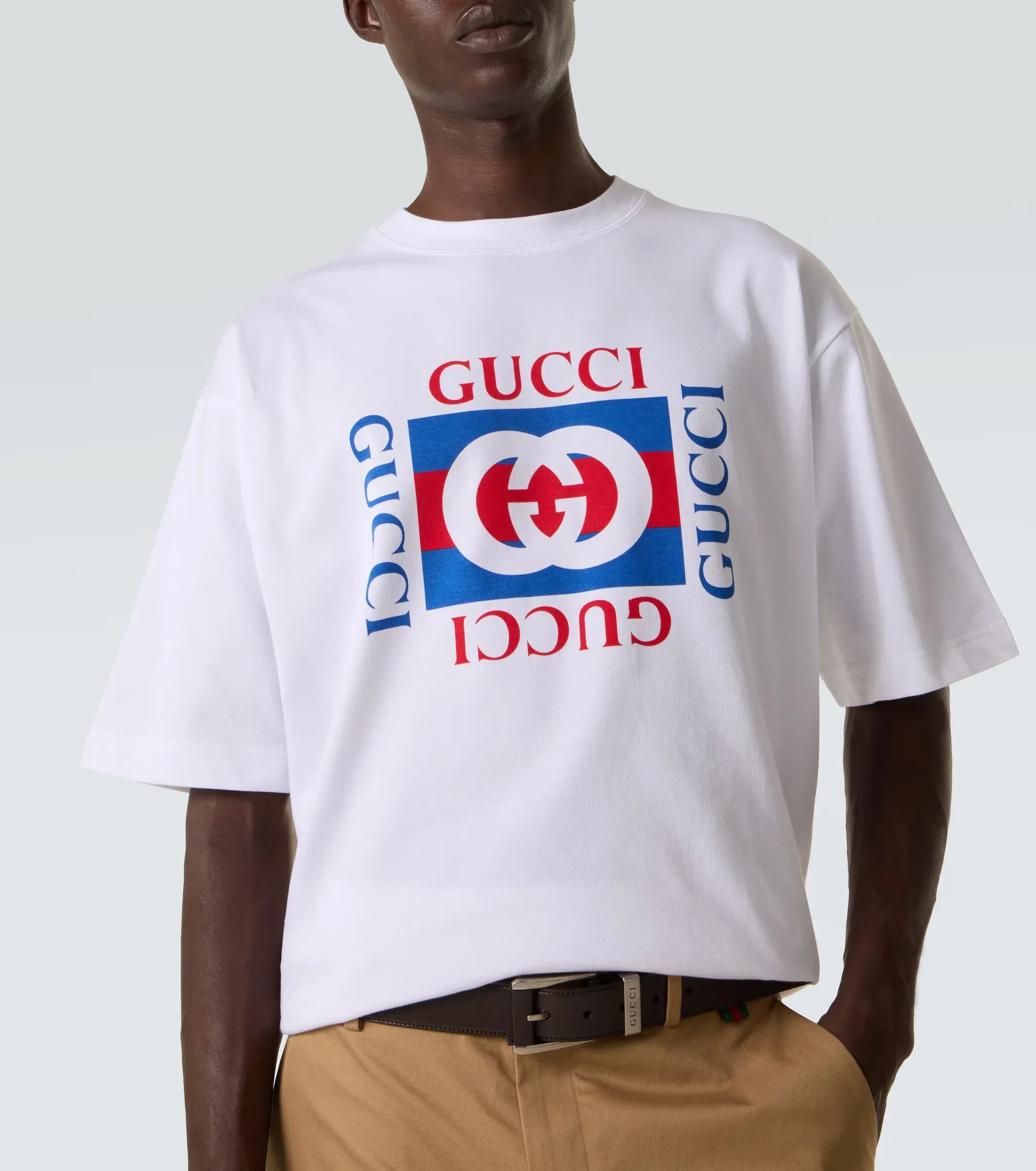 Gucci Interlocking G Baumwolljersey-T-Shirt