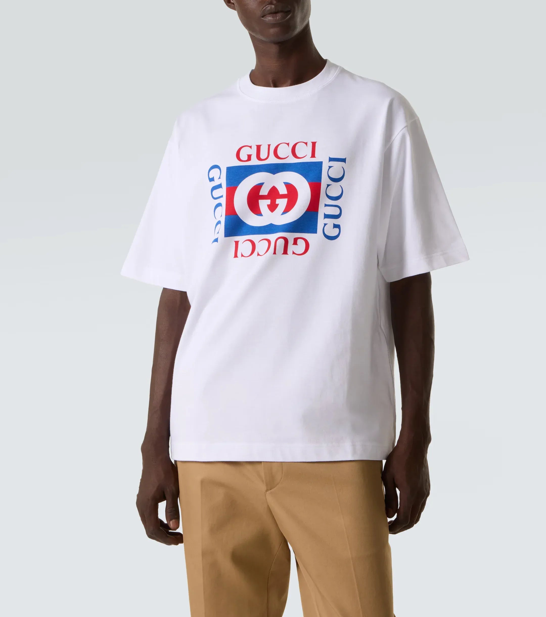 Gucci Interlocking G Baumwolljersey-T-Shirt