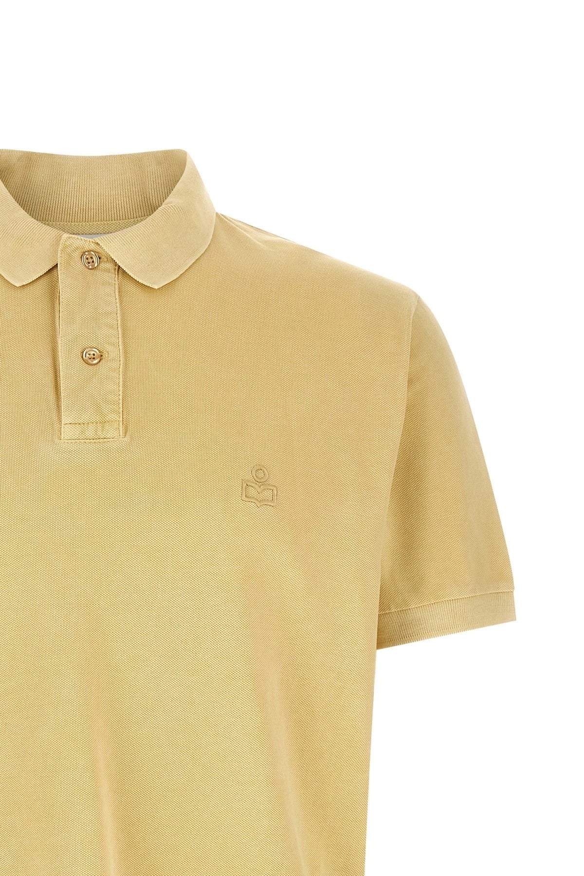 Isabel Marant Afko Logo Embroidered Polo Shirt