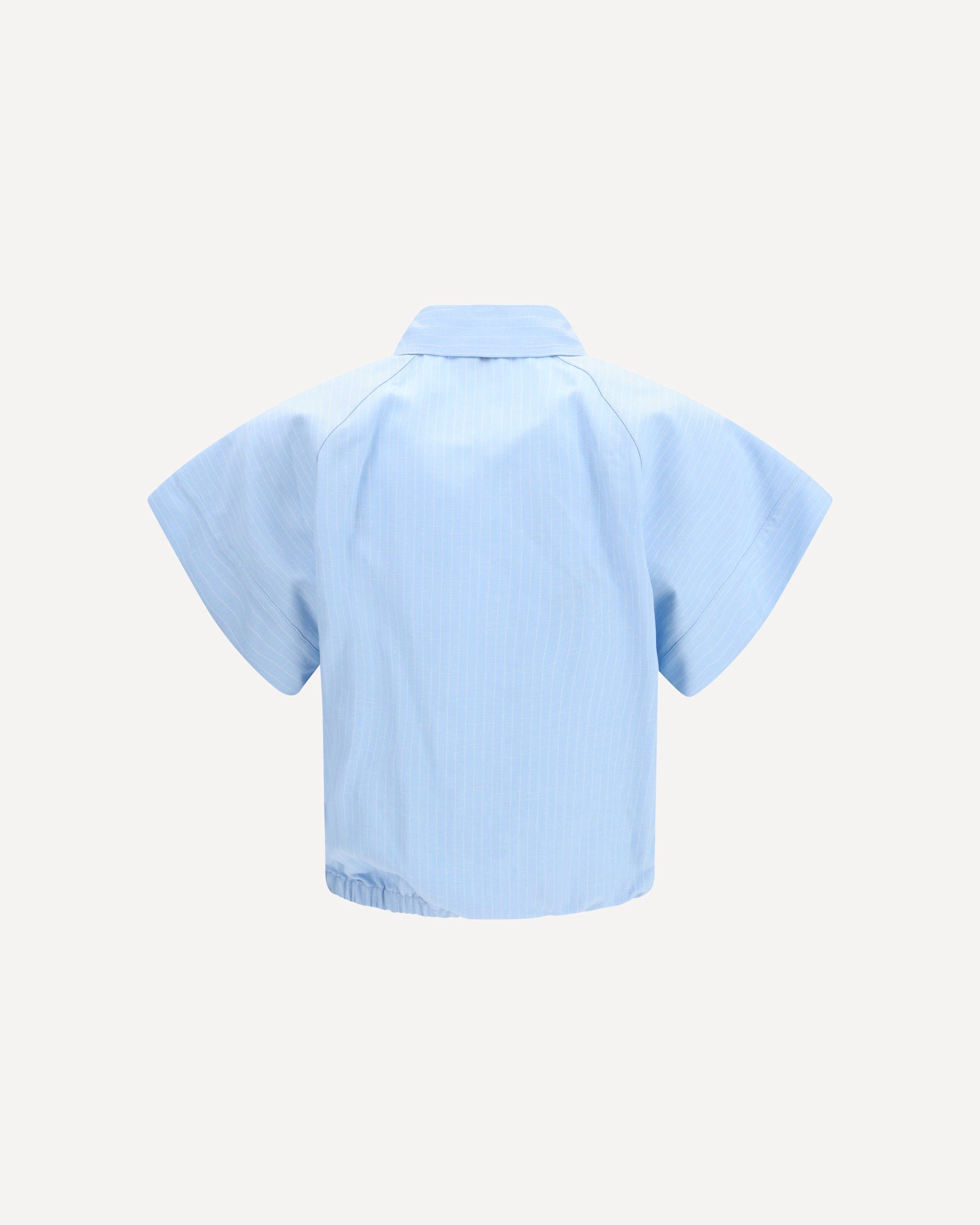 Jacob Cohen Short-Sleeve Striped Viscose Linen Shirt