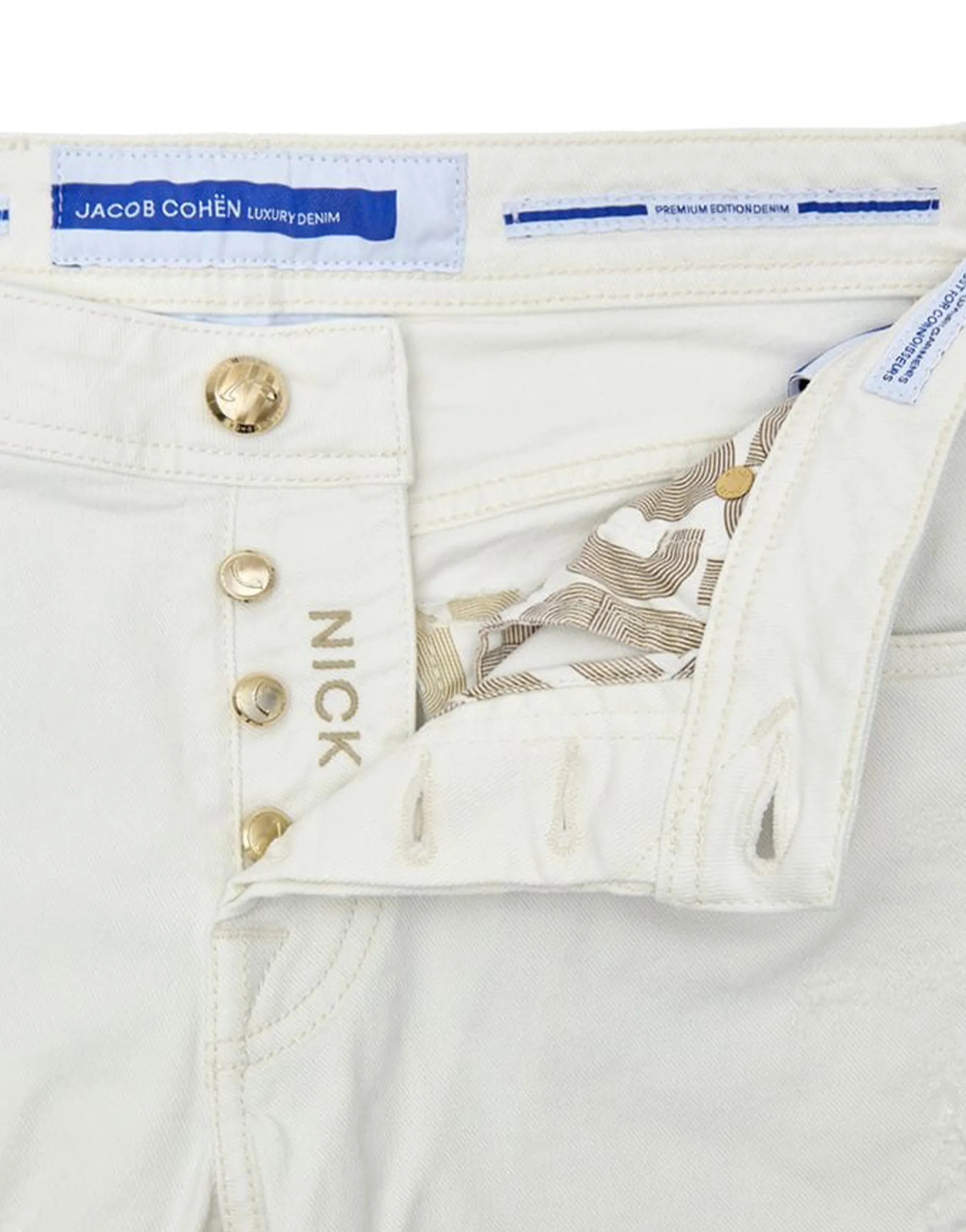 Jacob Cohen Slim Fit White Nick Jeans - alternate view