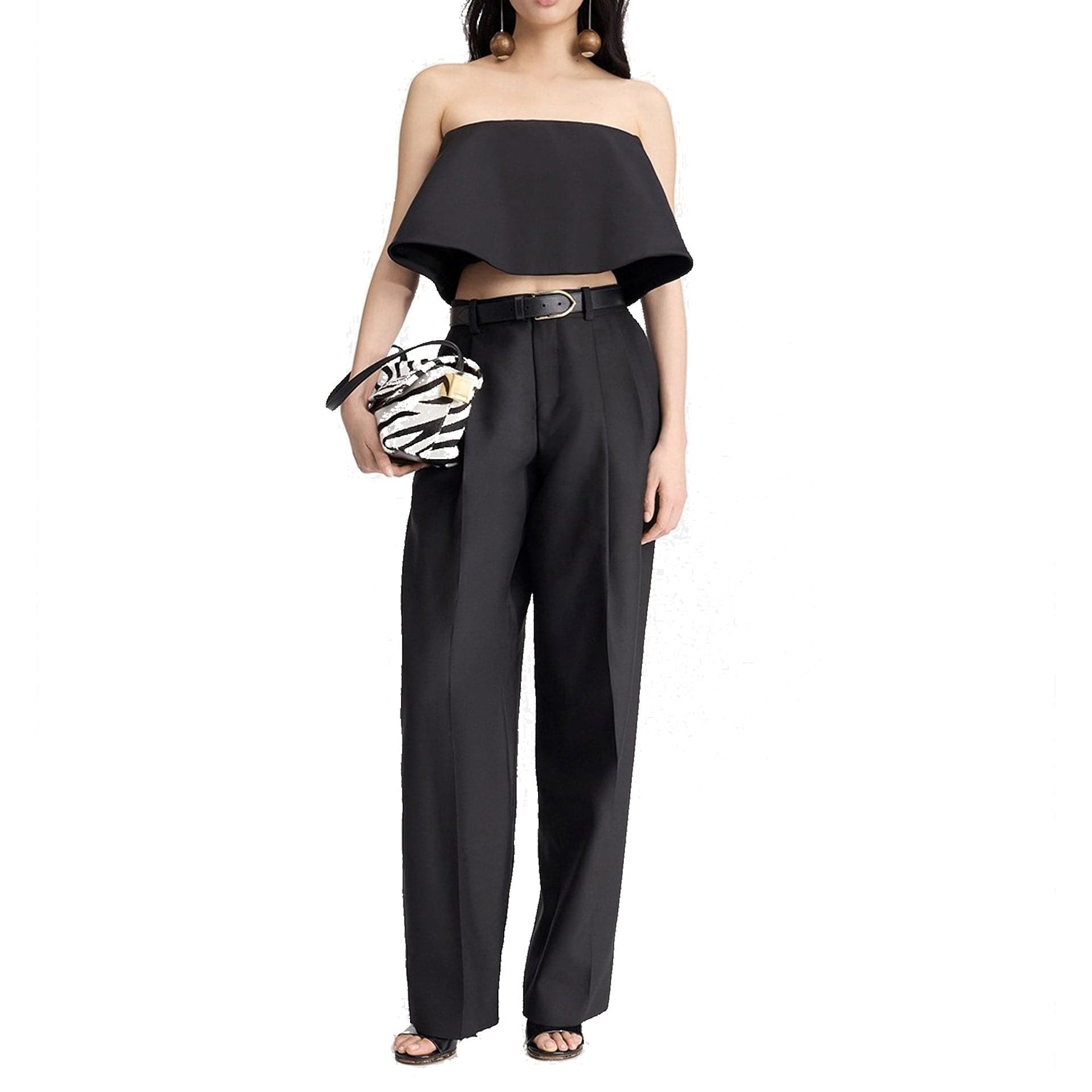 Jacquemus بنطال كورتزيو واسع من الأسفل - alternate view