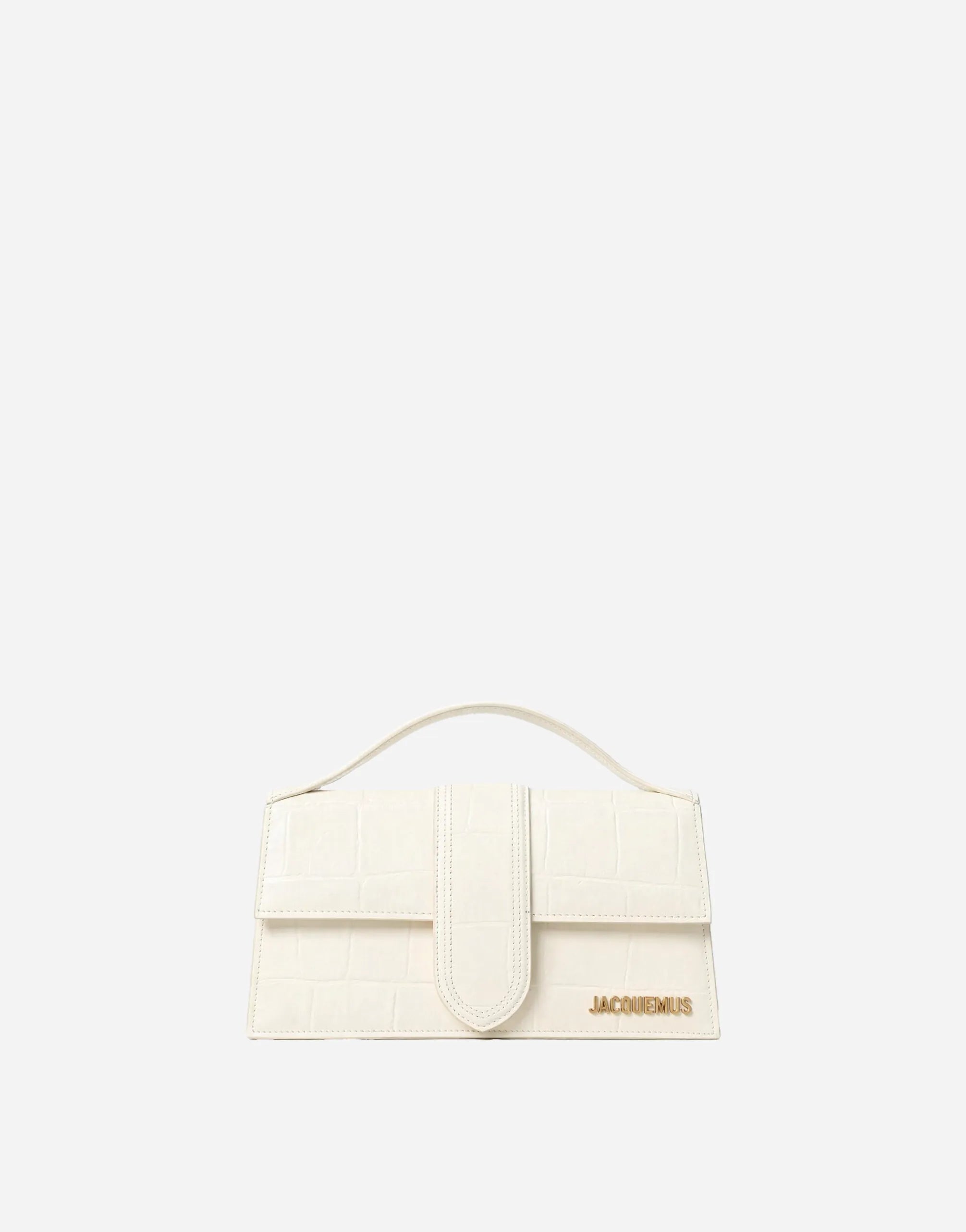 Jacquemus Ivory Cocco Le Grand Bambino Tote Bag