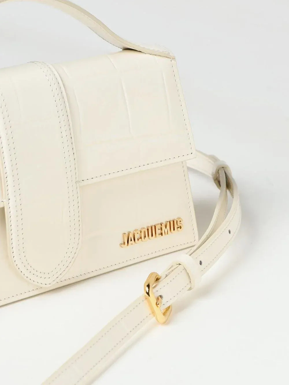 Jacquemus Ivory Cocco Le Grand Bambino Tote Bag