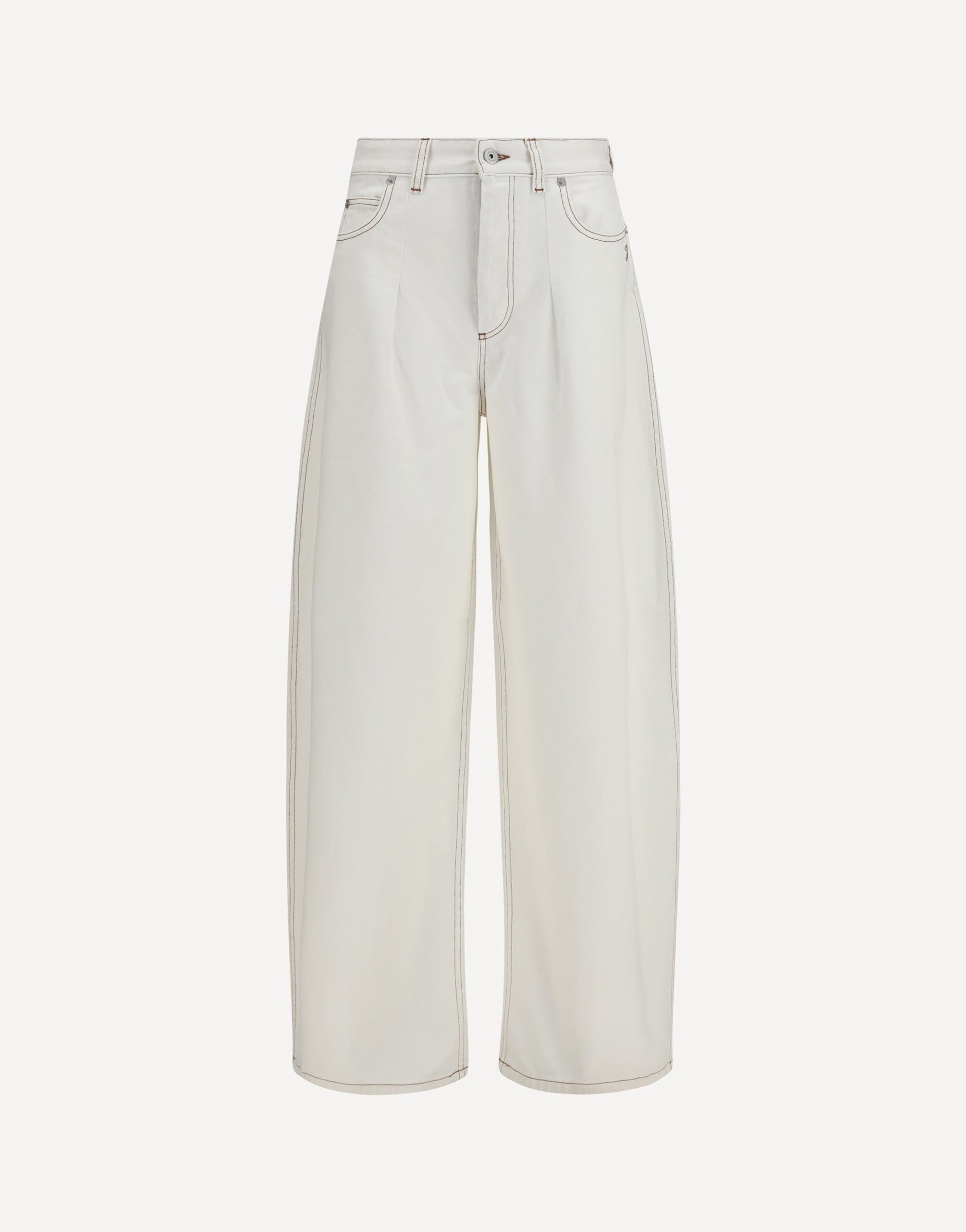 Jacquemus Ovalo High-Waisted Curved Jeans