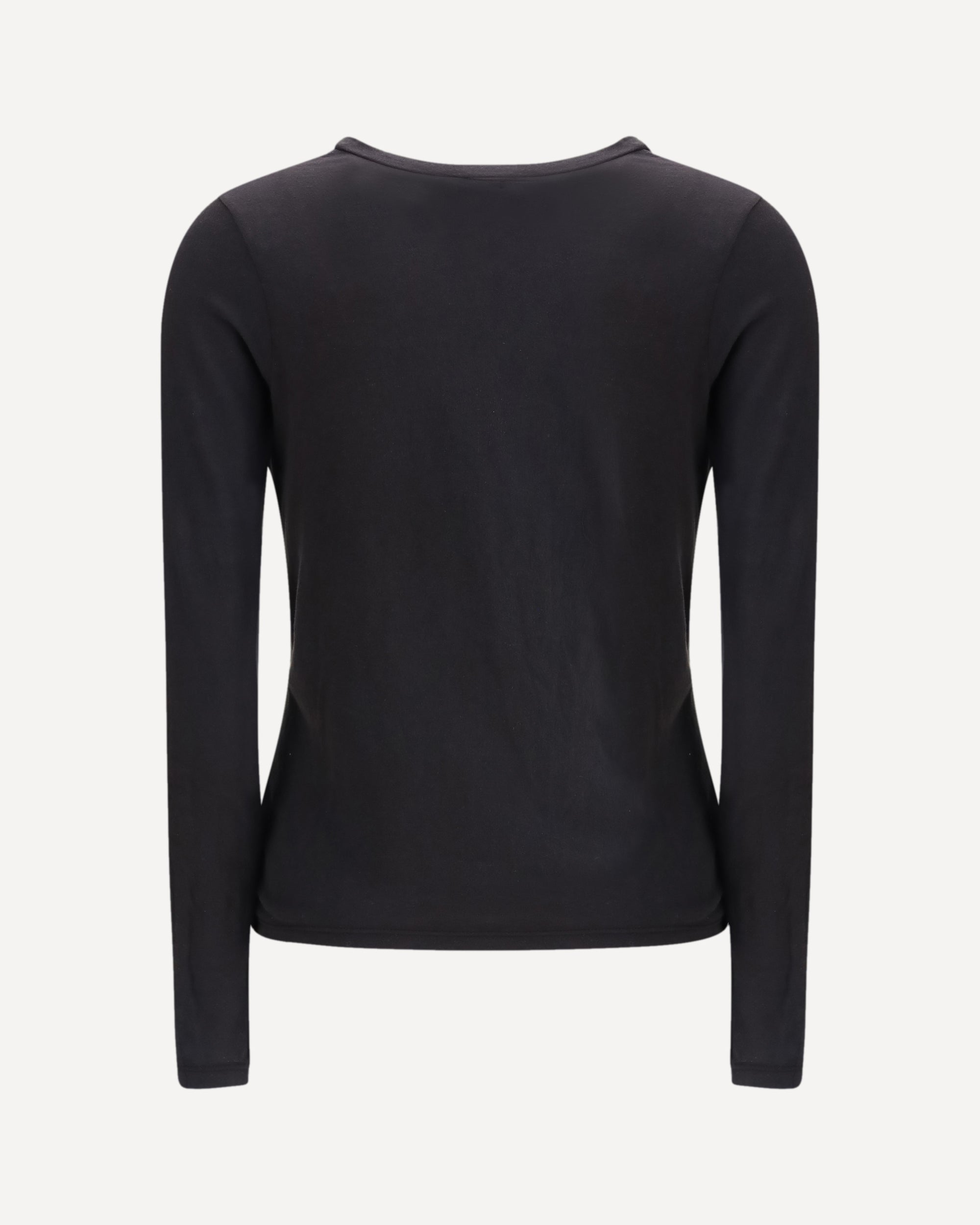 T-shirt a maniche lunghe con scollo a V profondo - alternate view