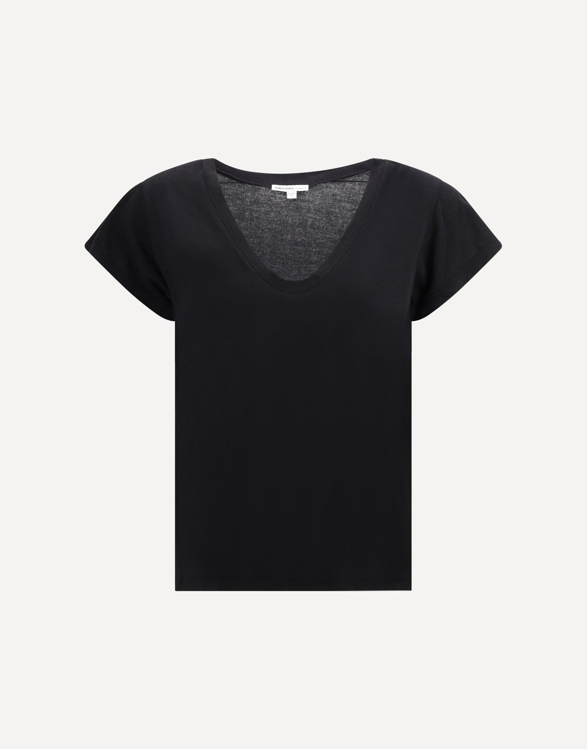 T-shirt in cotone con scollo a V James Perse