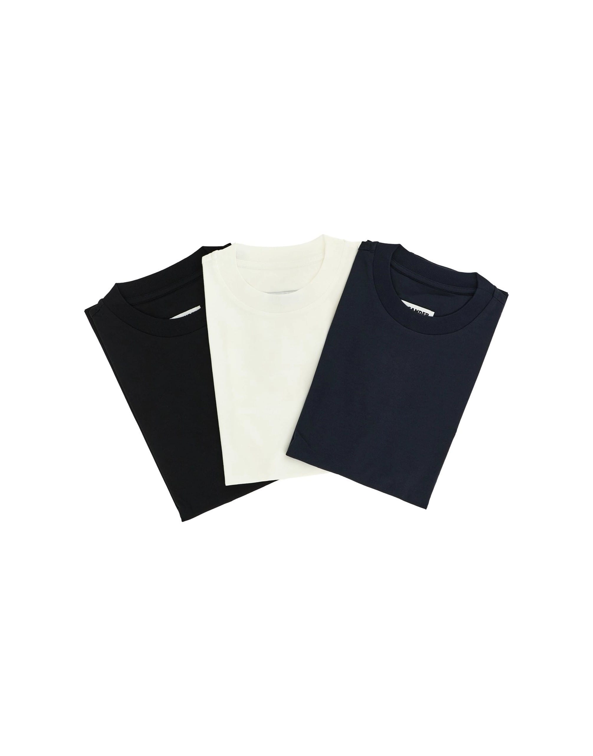 Jil Sander Jil Sander 3-Pack Logo Embroidery T-Shirt