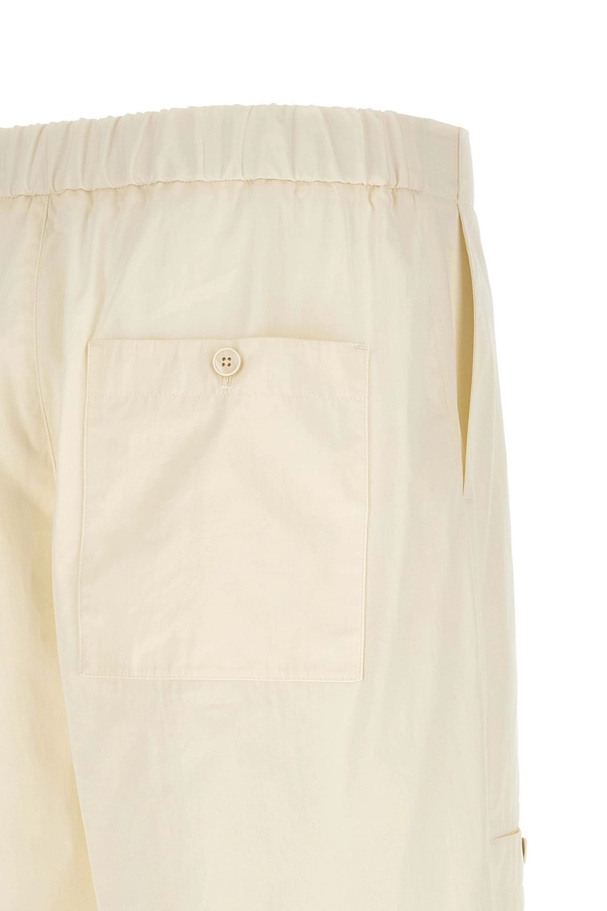Jil Sander Jil Sander Beige Cotton Poplin Cargo Pants