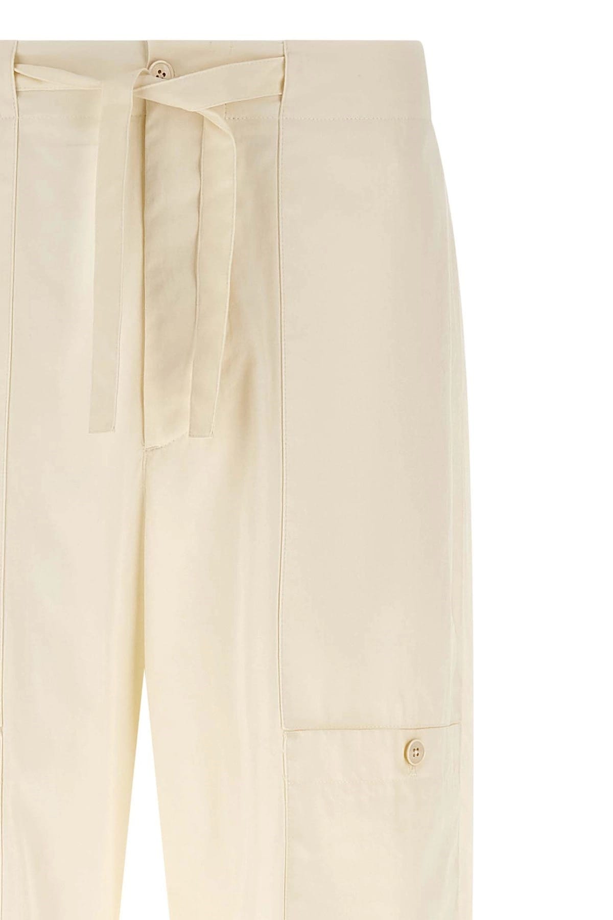 Jil Sander Jil Sander Beige Cotton Poplin Cargo Pants