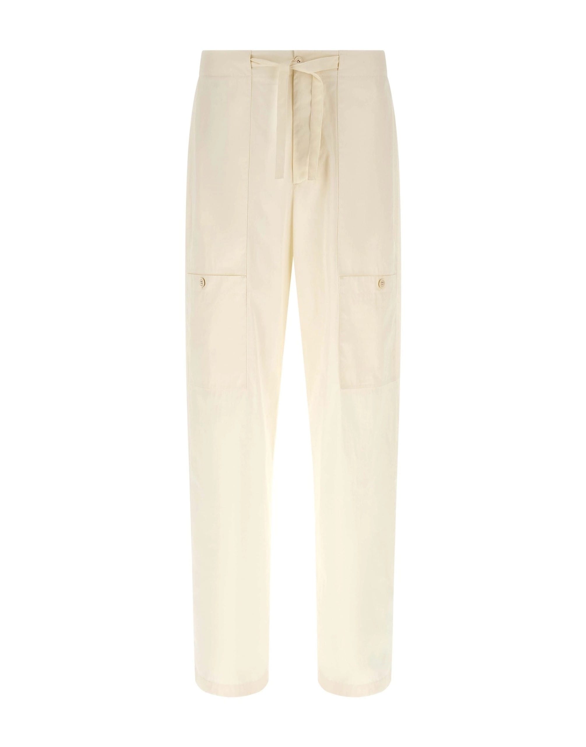 Jil Sander Jil Sander Beige Cotton Poplin Cargo Pants