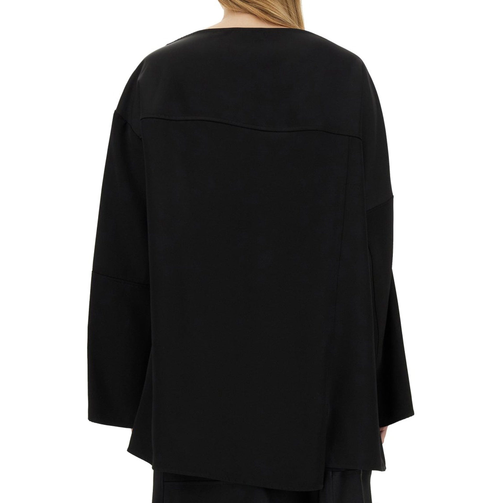 Jil Sander Blend Silk Asymmetrical Blouse
