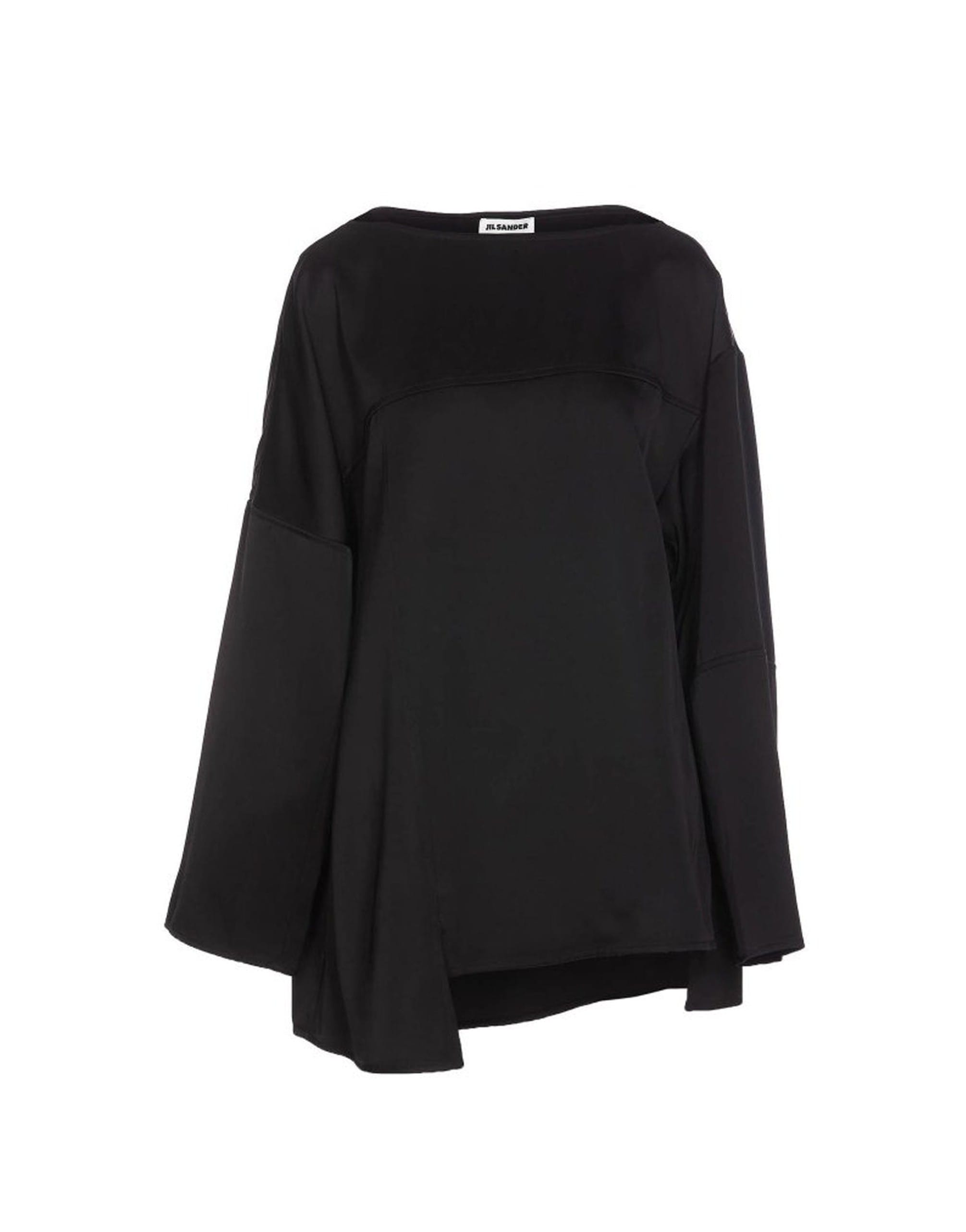 Jil Sander Blend Silk Asymmetrical Blouse