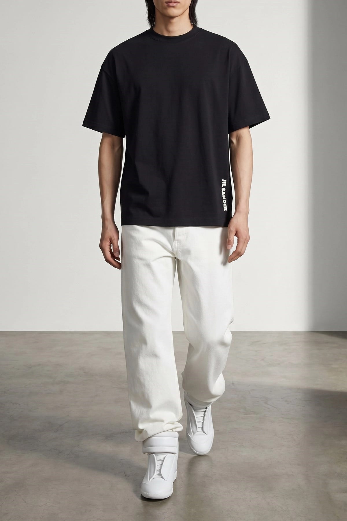 Jil Sander Contrasting Logo Print T-Shirt - alternate view
