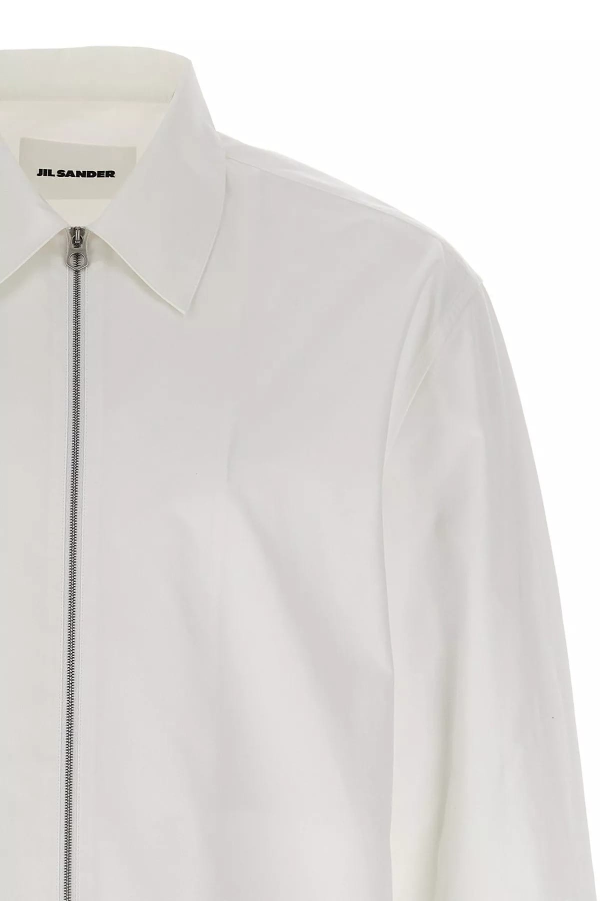 Jil Sander Jil Sander Cotton Gabardine Zip Shirt
