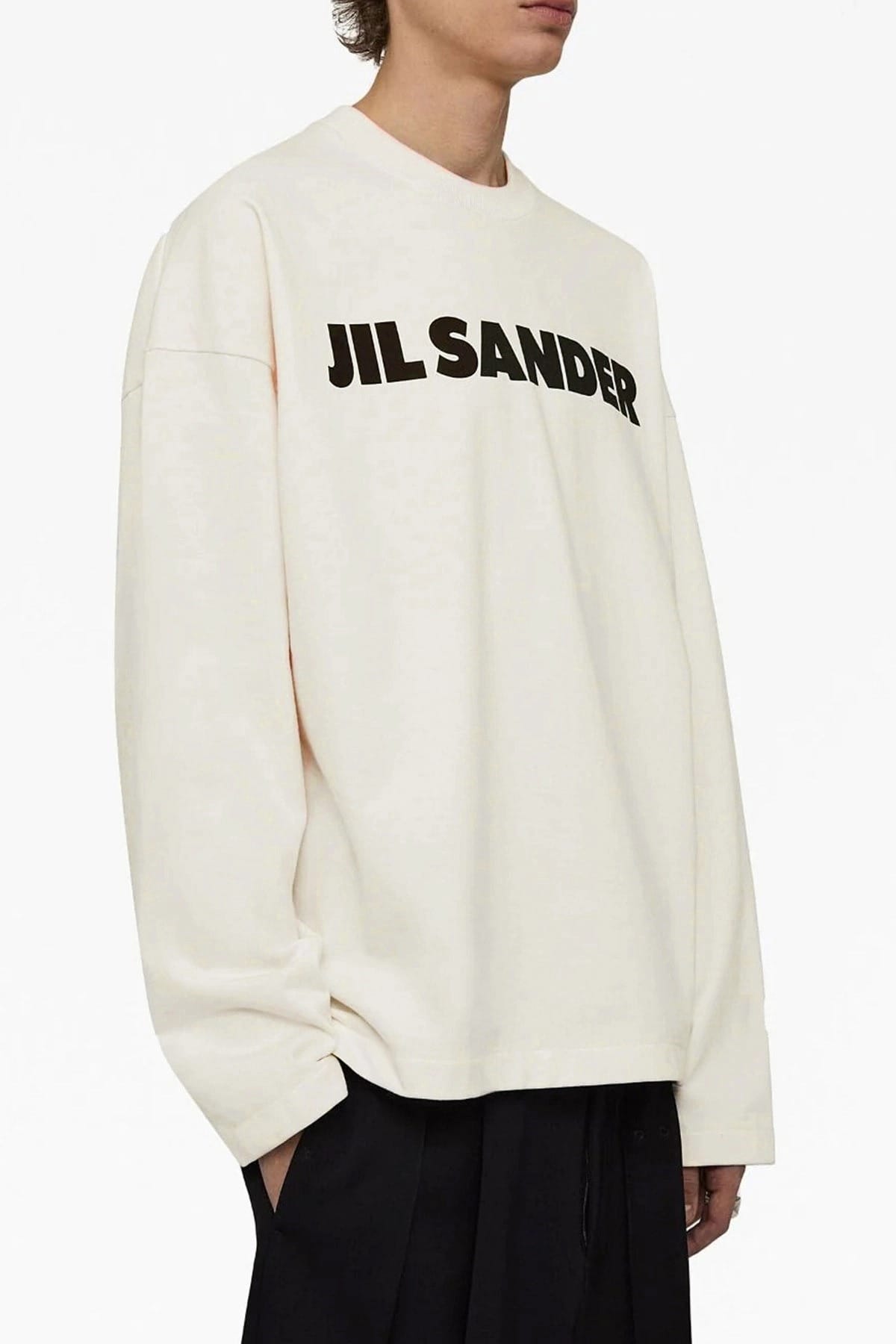 Jil Sander T-shirt à manches longues avec logo imprimé - alternate view
