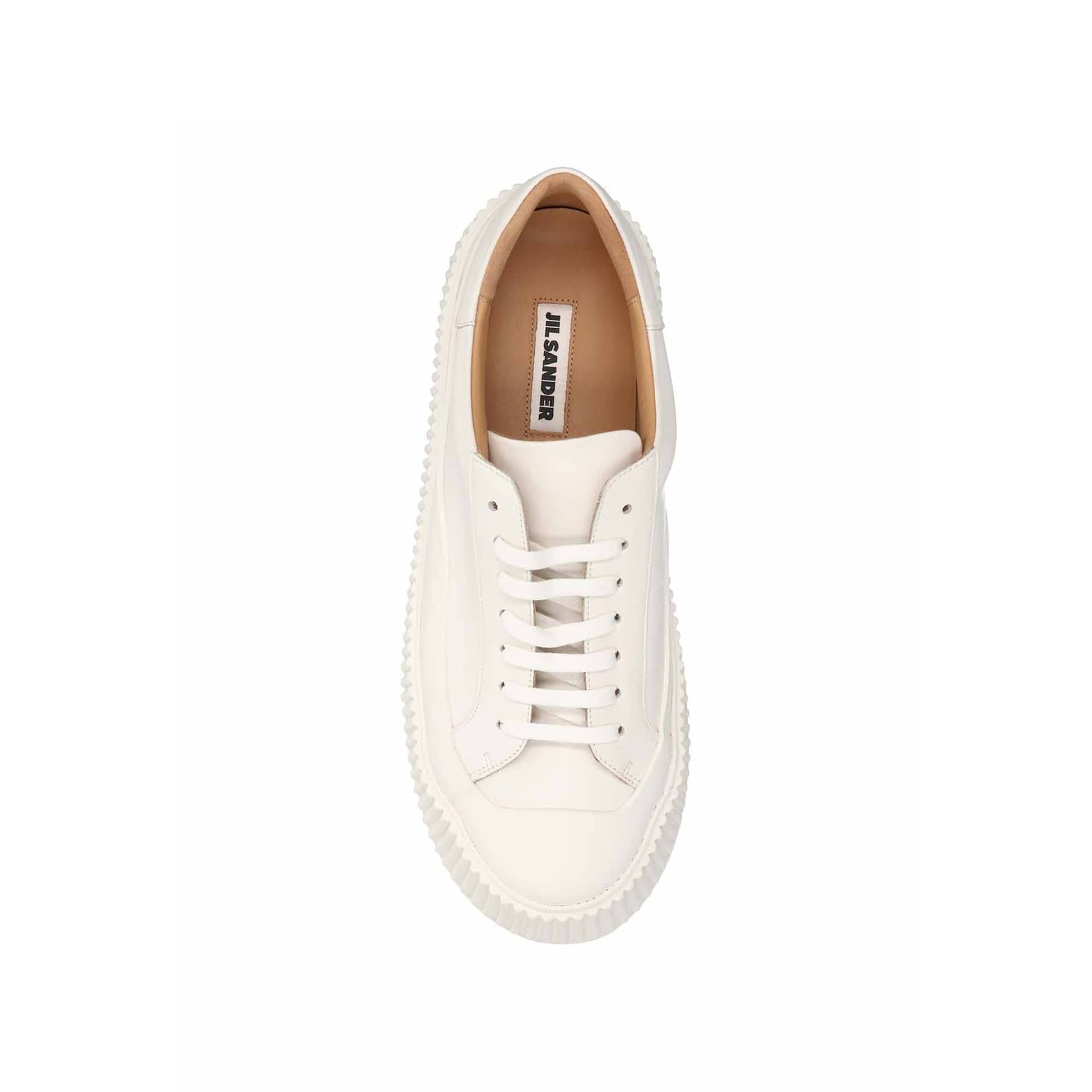 Jil Sander Maxi Sole Leather Sneakers