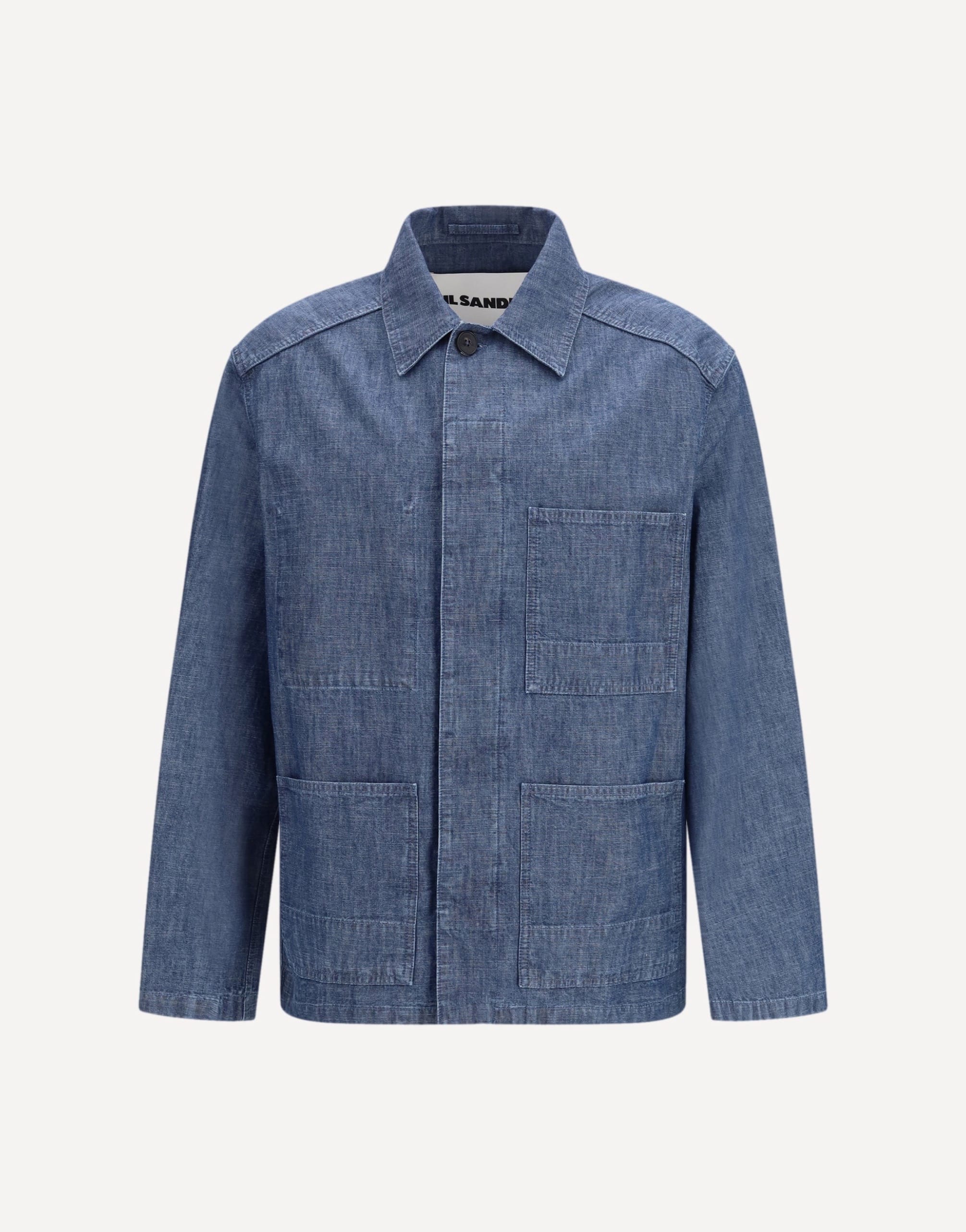 Jil Sander Patch-Pocket Chambray Overshirt