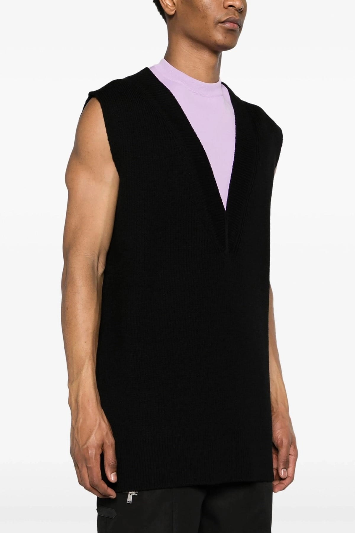 Jil Sander ウールブレンド ニットベスト - alternate view