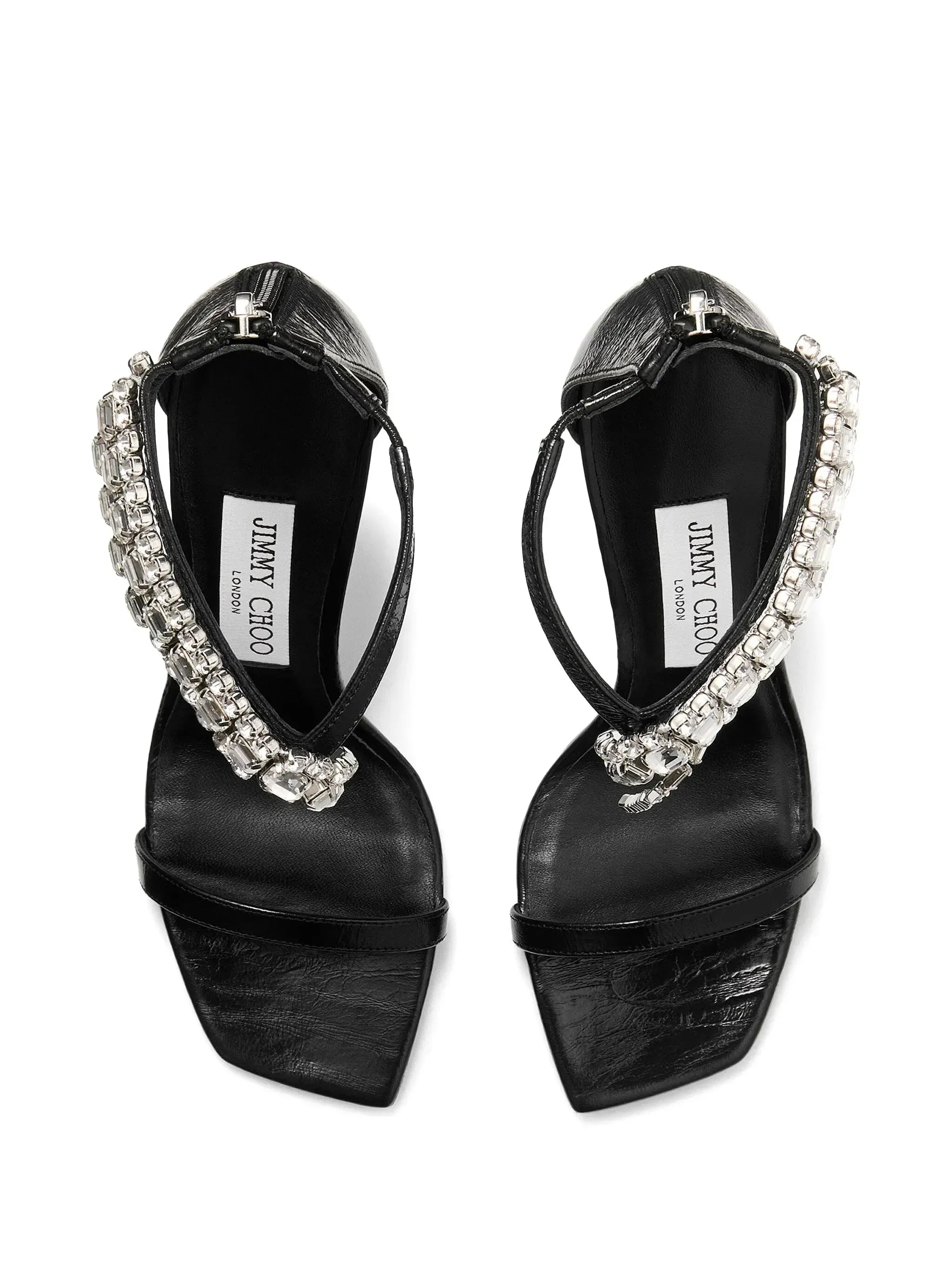 Jimmy Choo 100mm Verity Crystal-Embellished Sandals