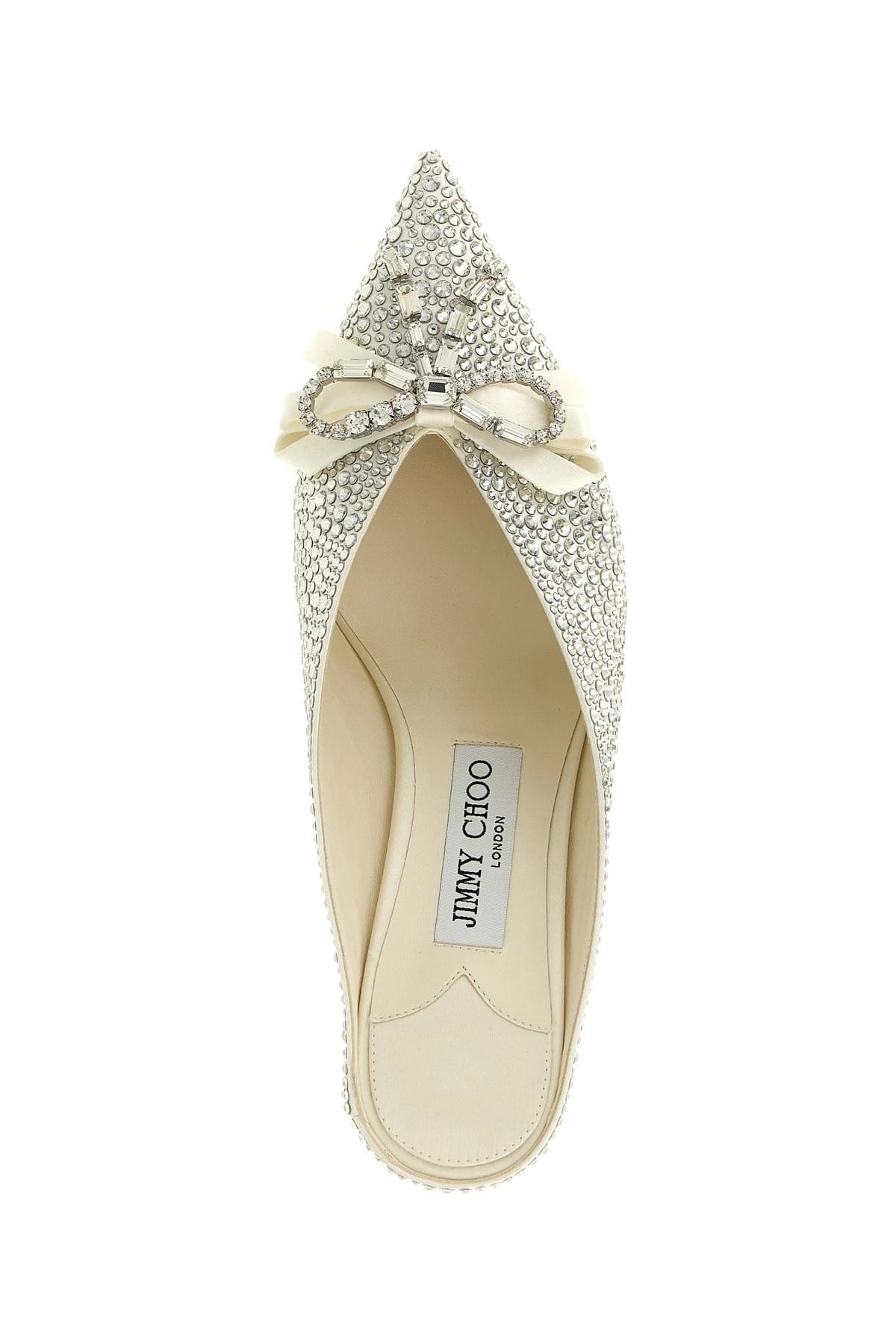Jimmy Choo Jimmy Choo Auria Crystal Satin Sabots