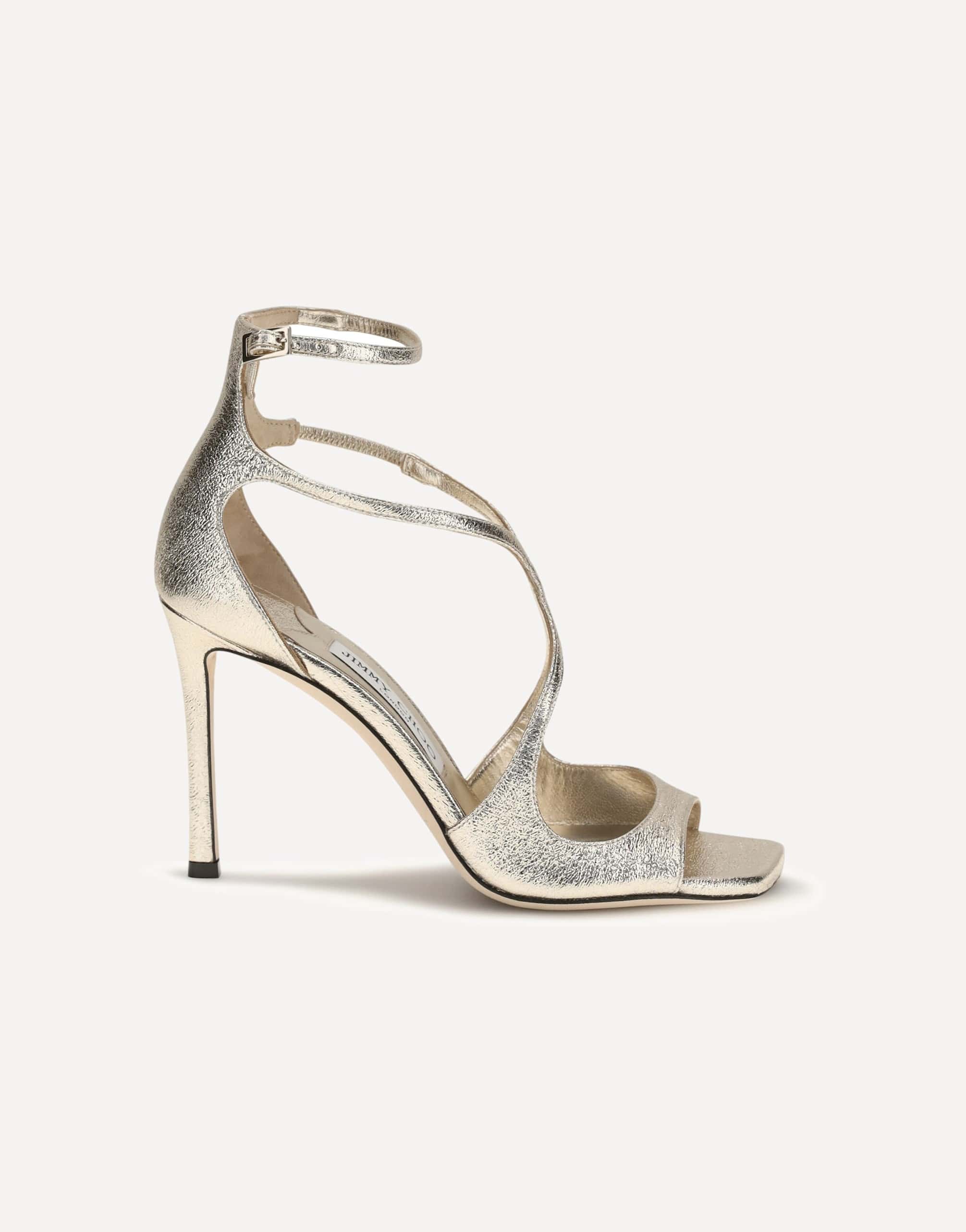 Jimmy Choo Jimmy Choo Azia Glitter Leather Sandals