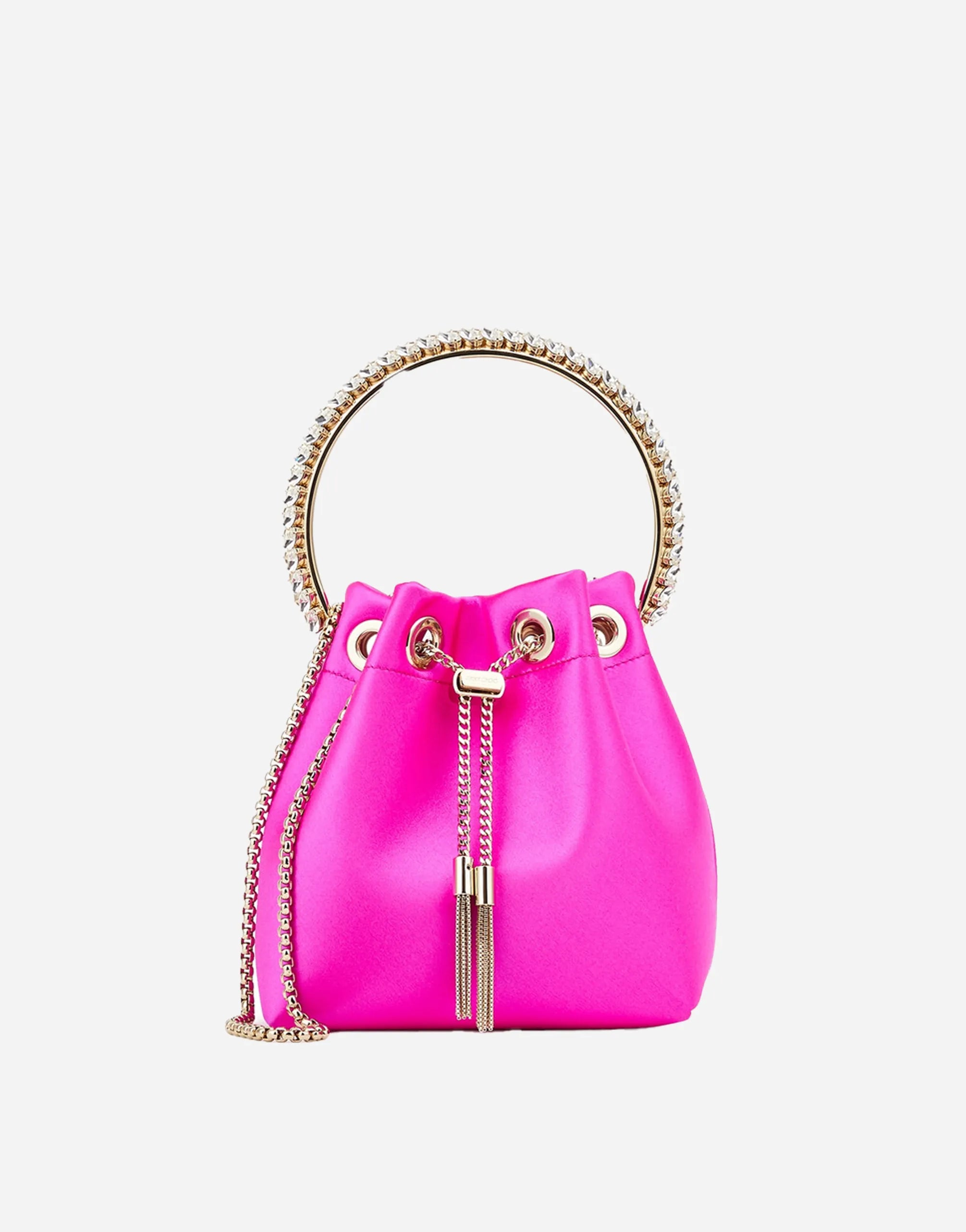 Jimmy Choo Bon Bon Mini Satin Bucket Bag